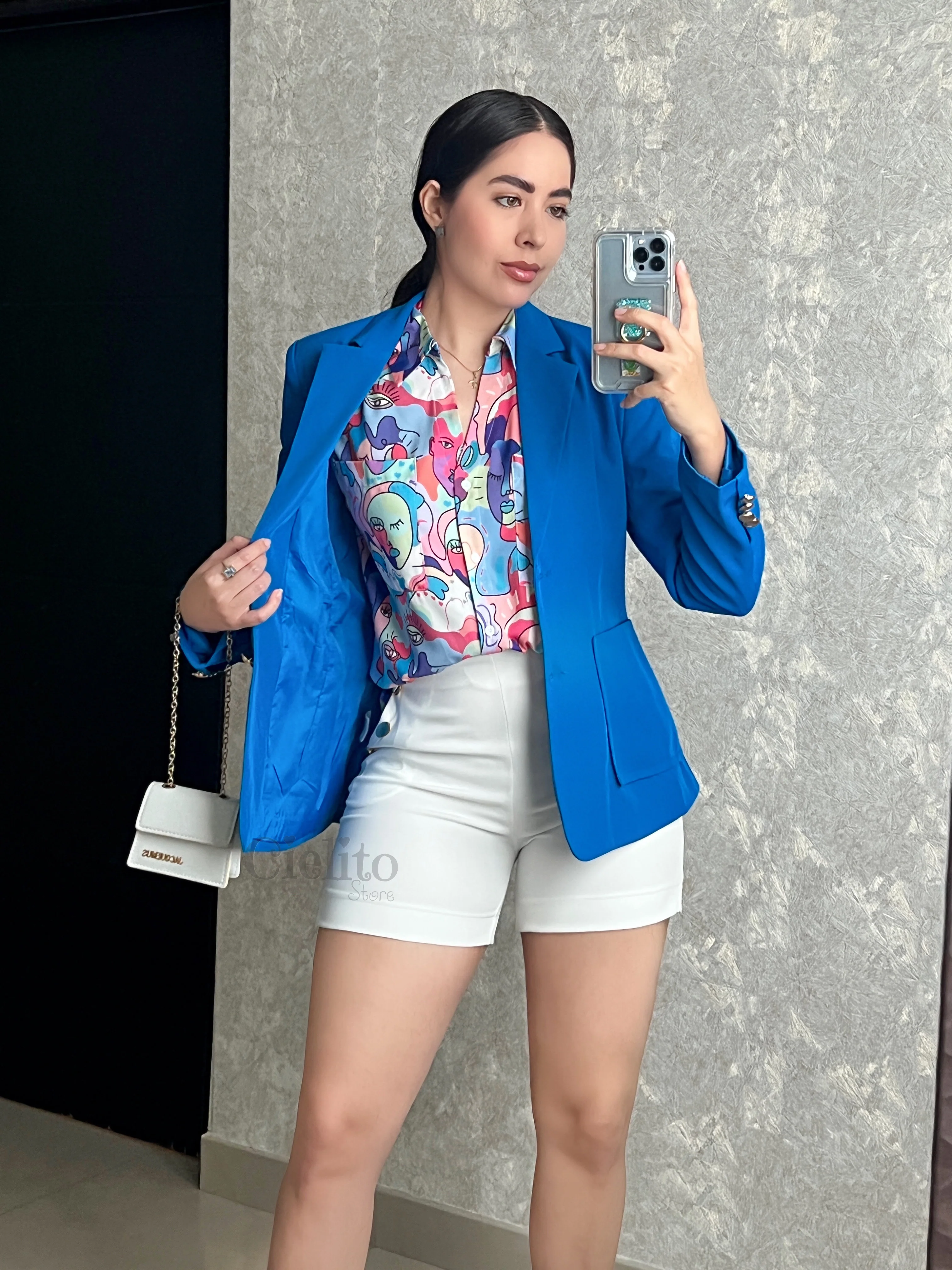 BLAZER AZUL CON BOTÓN - Image 2