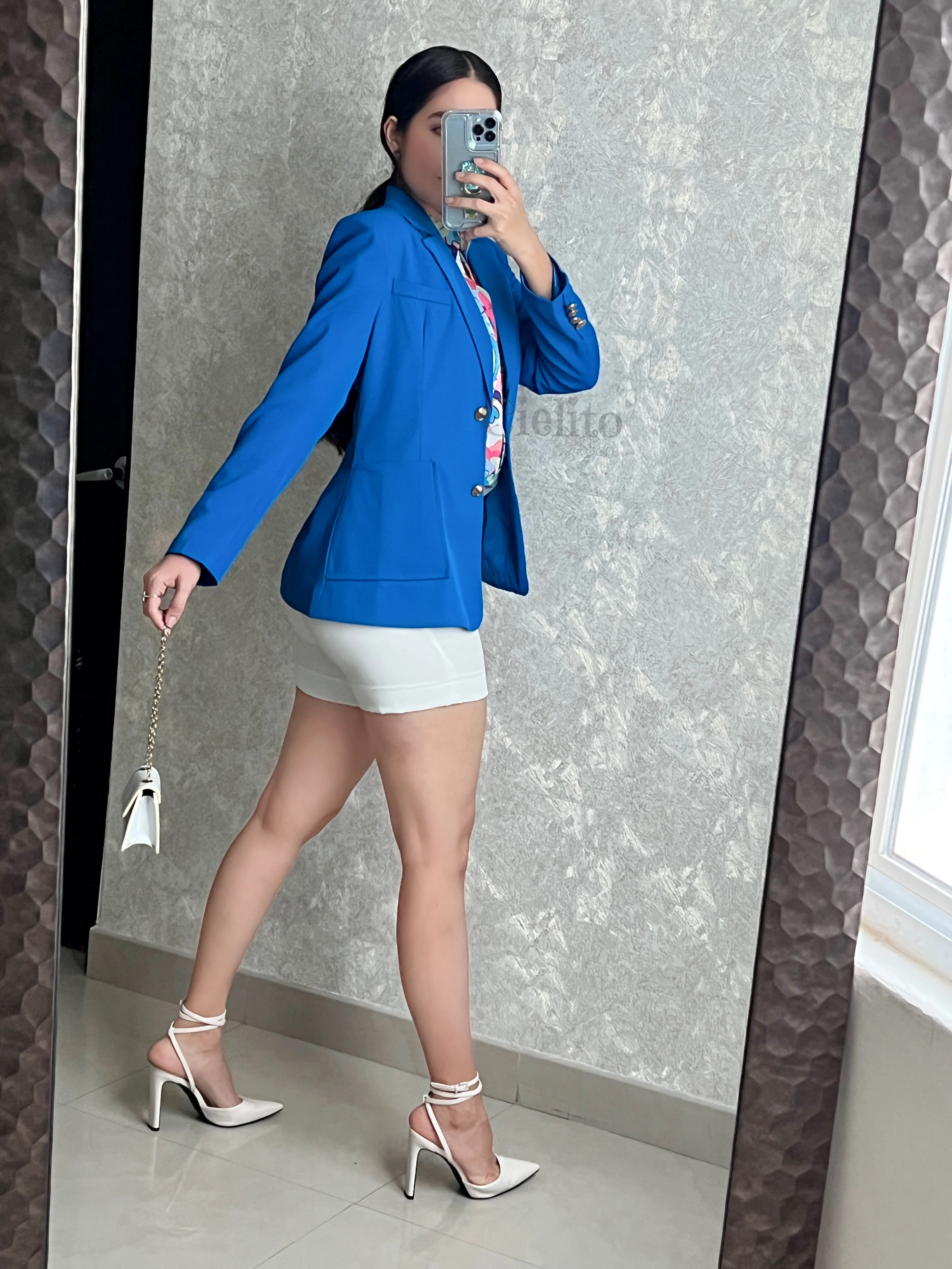 BLAZER AZUL CON BOTÓN - Image 4