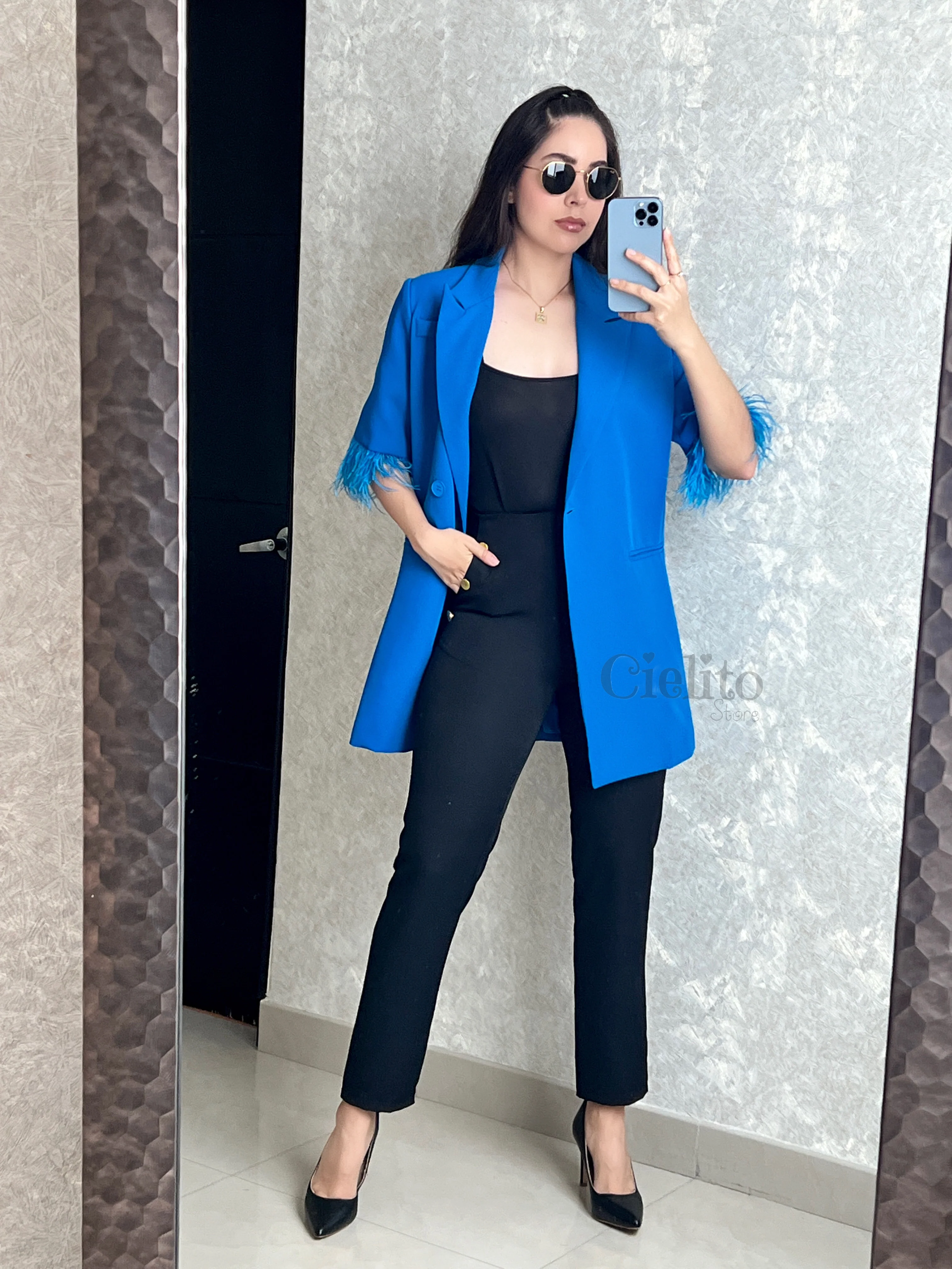 BLAZER AZUL CON PELUCHE - Image 3