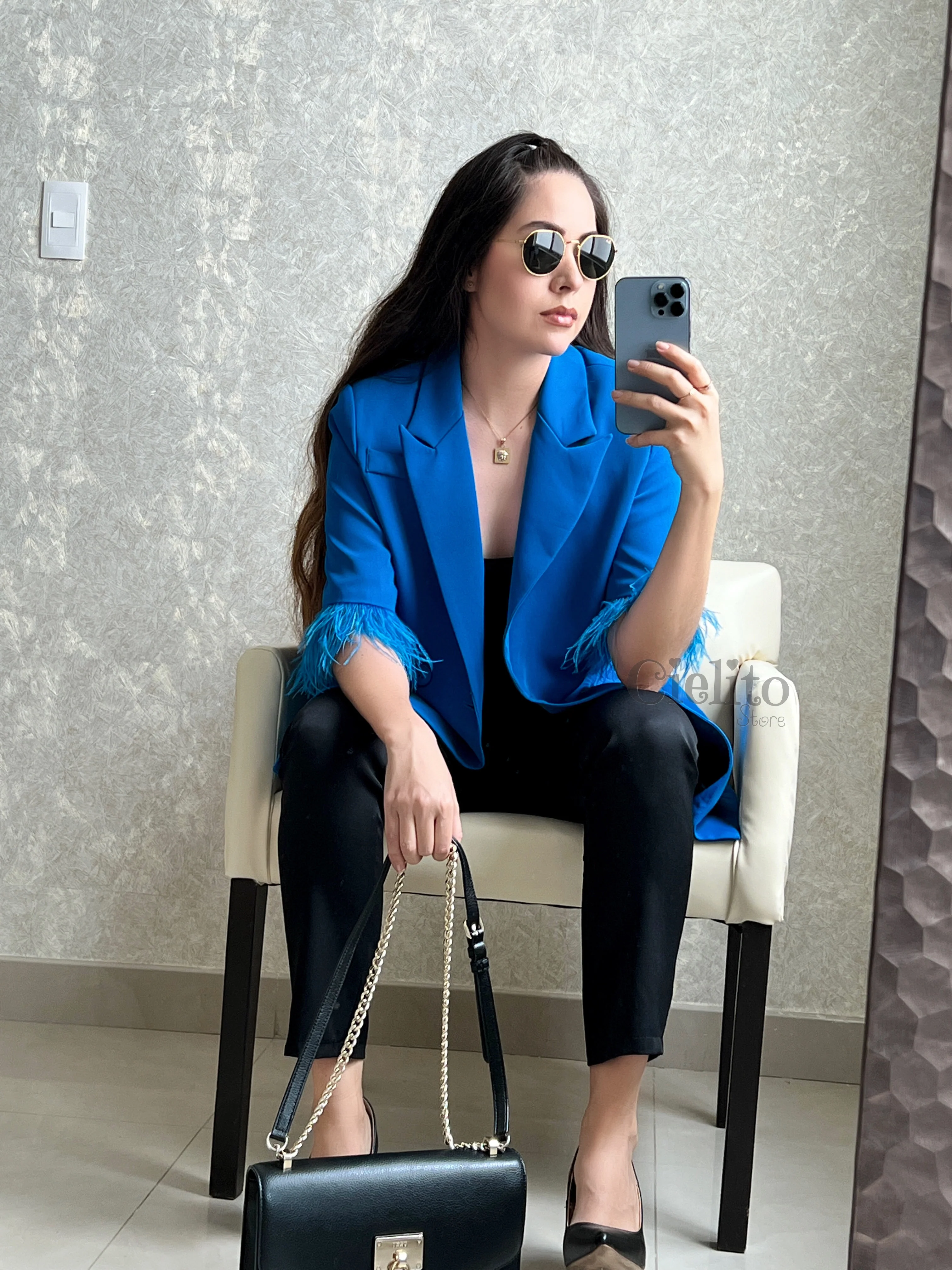 BLAZER AZUL CON PELUCHE - Image 5