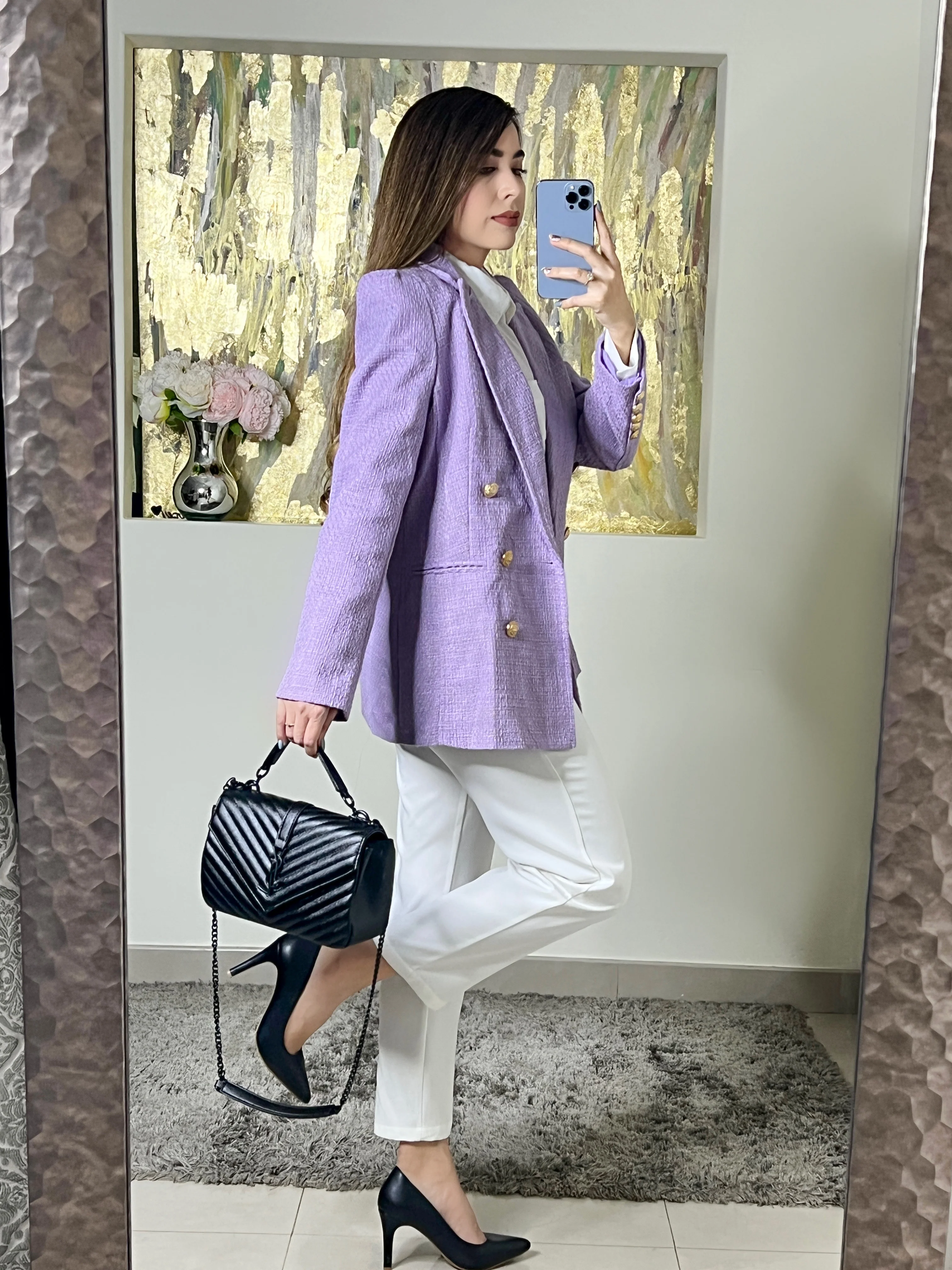 BLAZER LILA CON BOTONES - Image 4