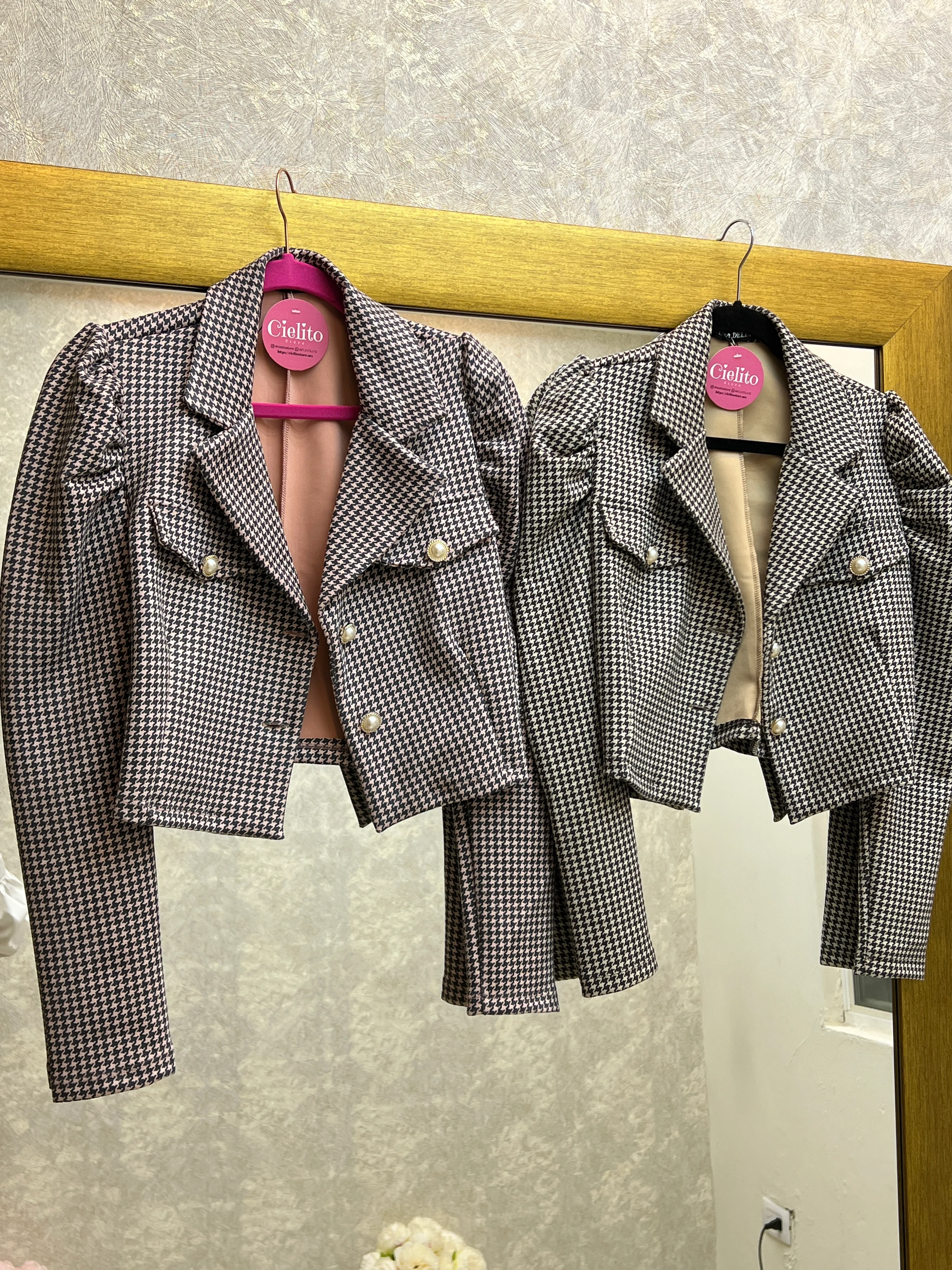 BLAZER NEGRO CON CAFÉ - Image 8