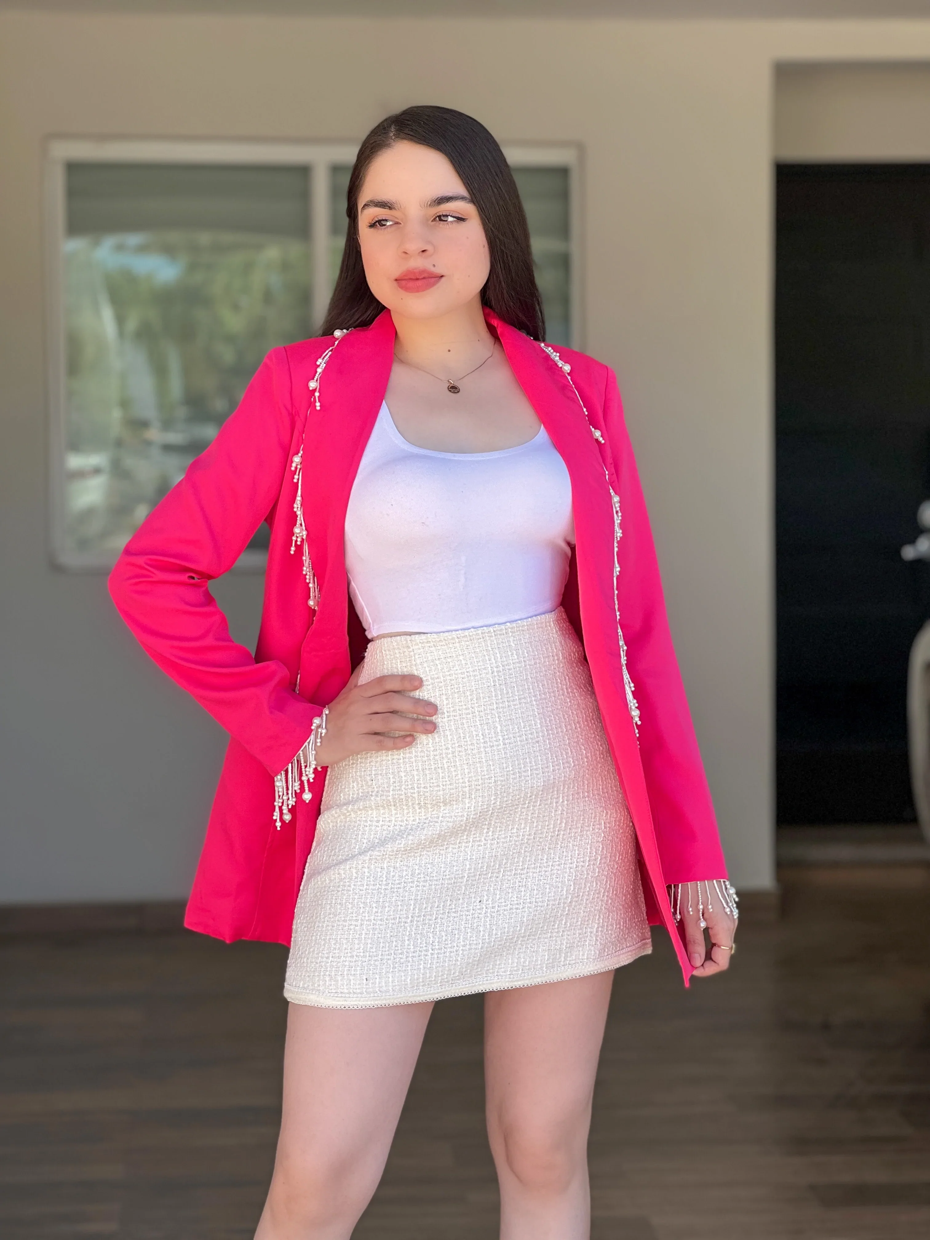 BLAZER ROSA CON PERLAS - Image 3