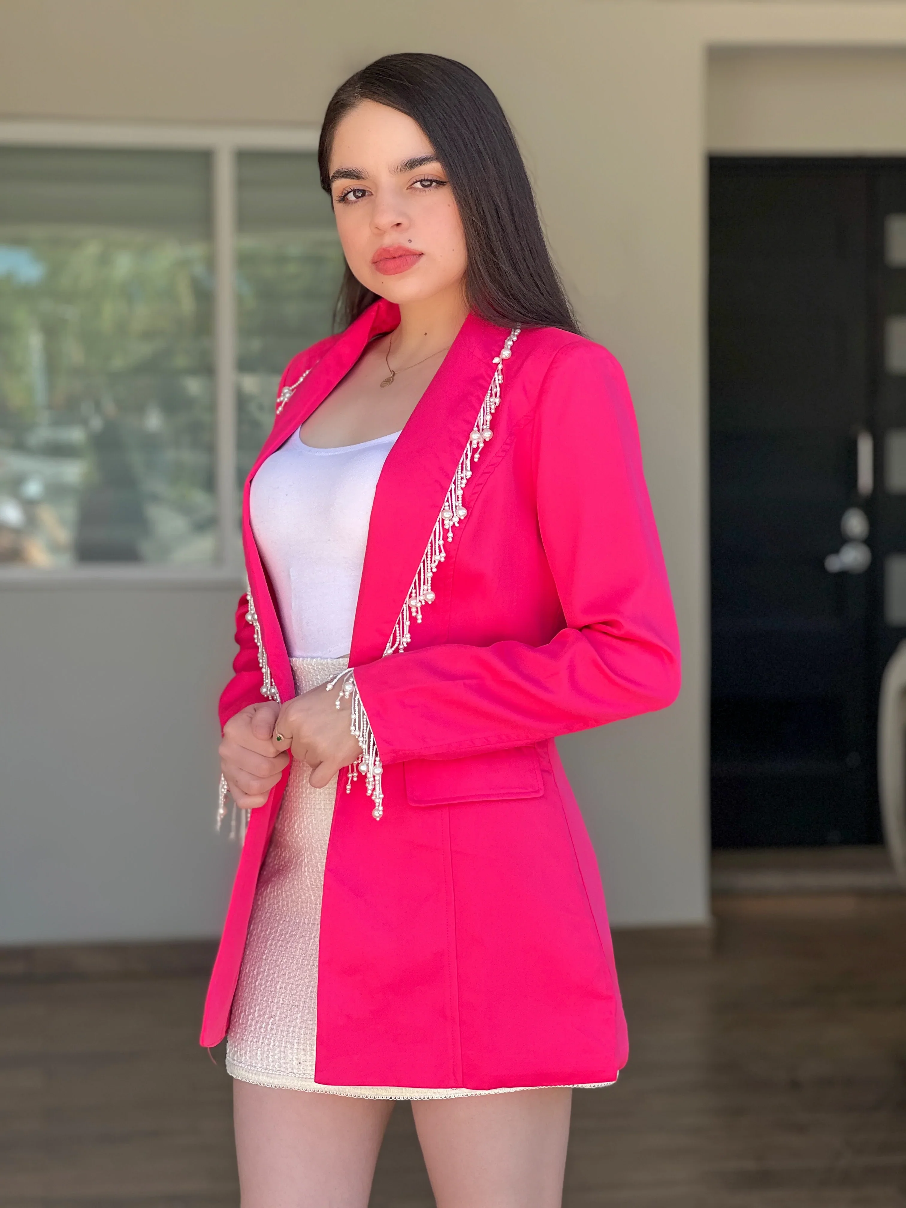 BLAZER ROSA CON PERLAS - Image 4