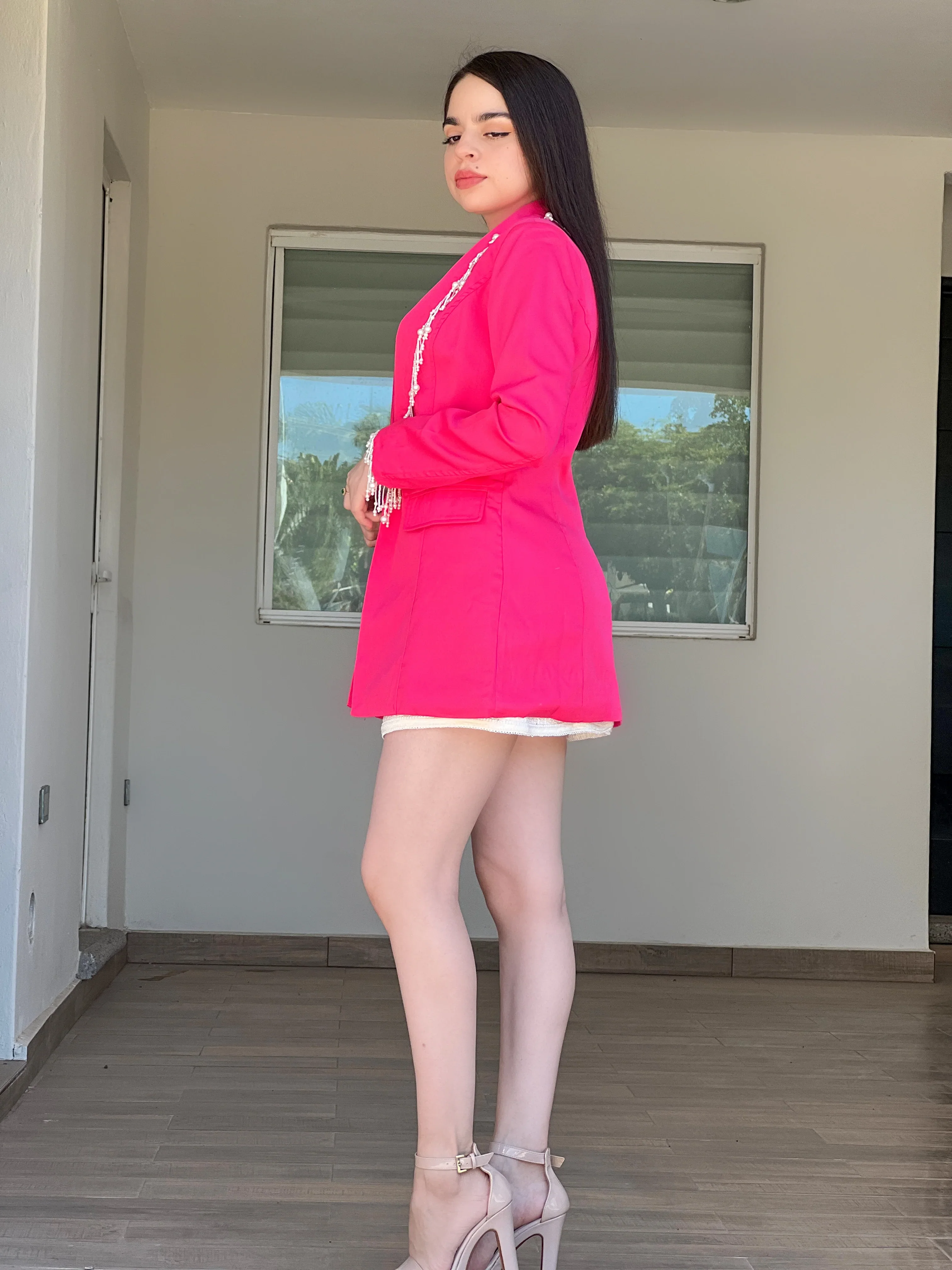 BLAZER ROSA CON PERLAS - Image 5