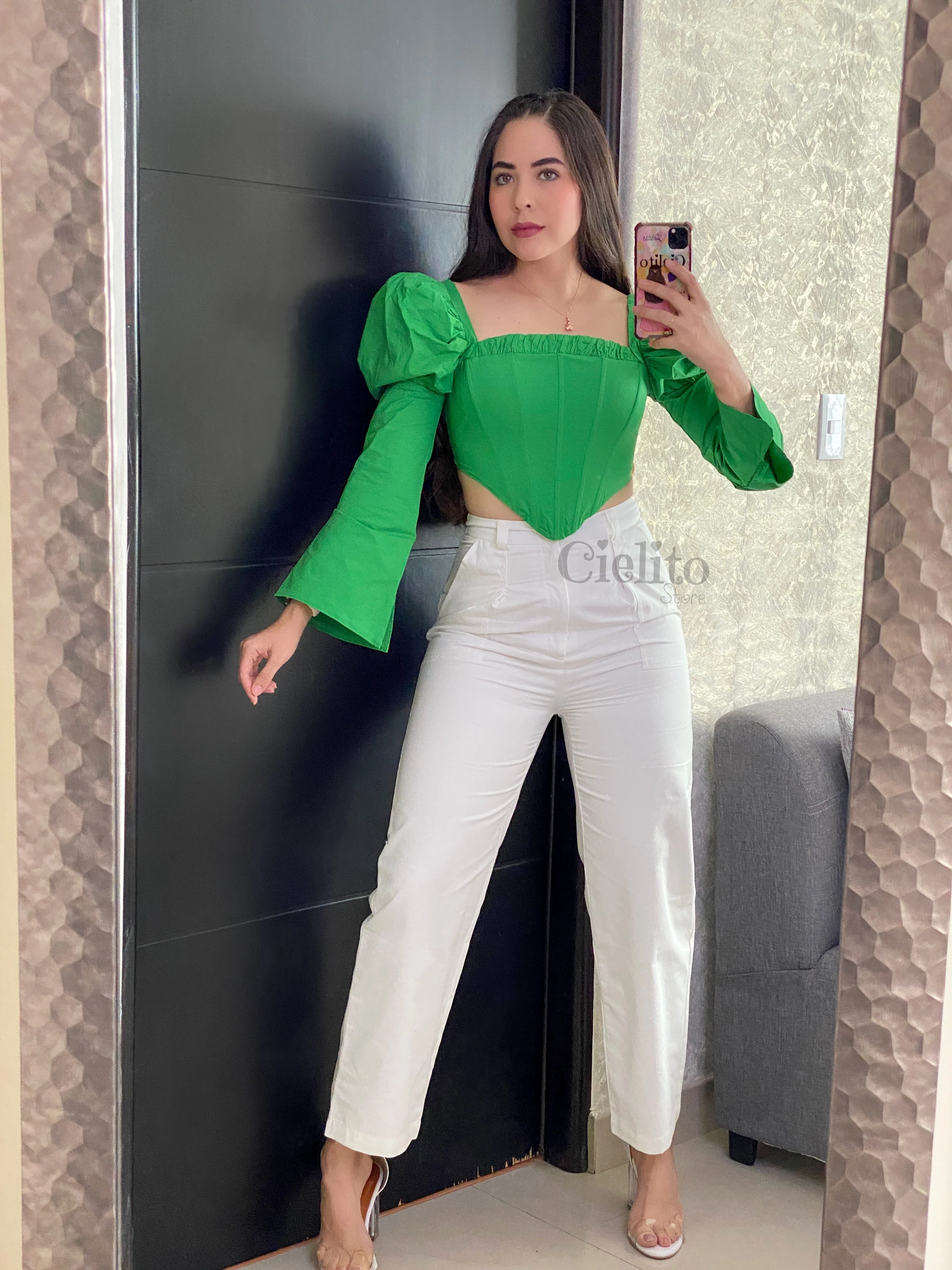 BLUSA CORSET VERDE - Image 2