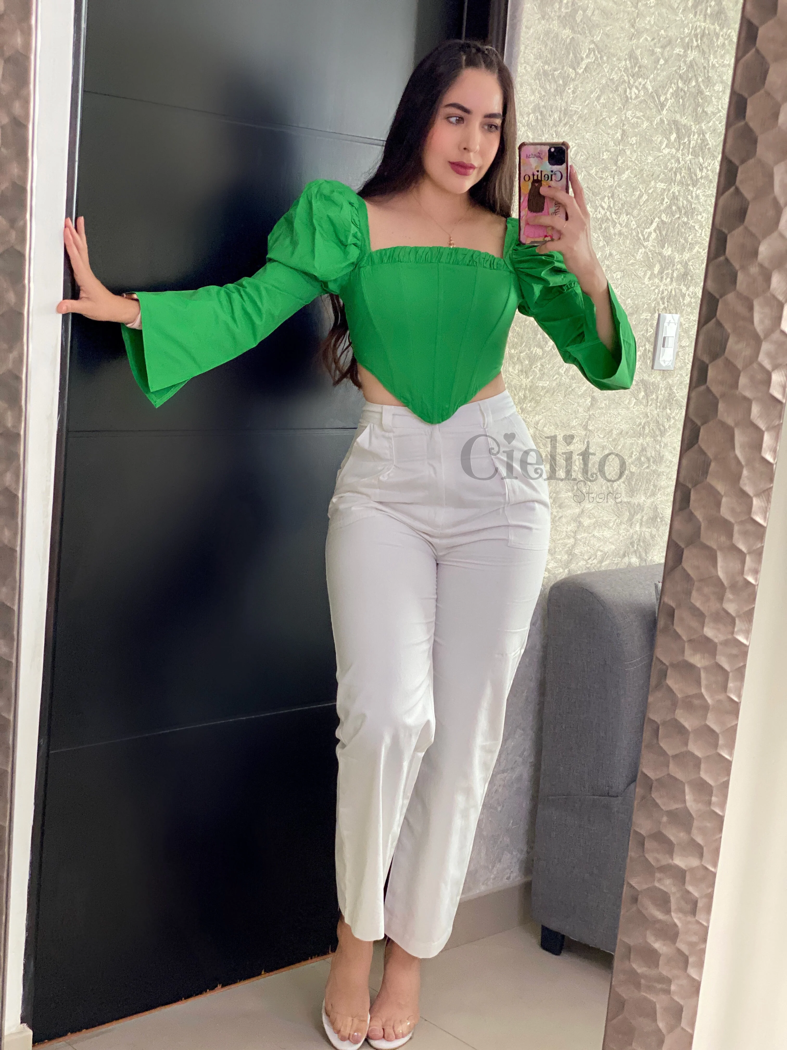 BLUSA CORSET VERDE - Image 3