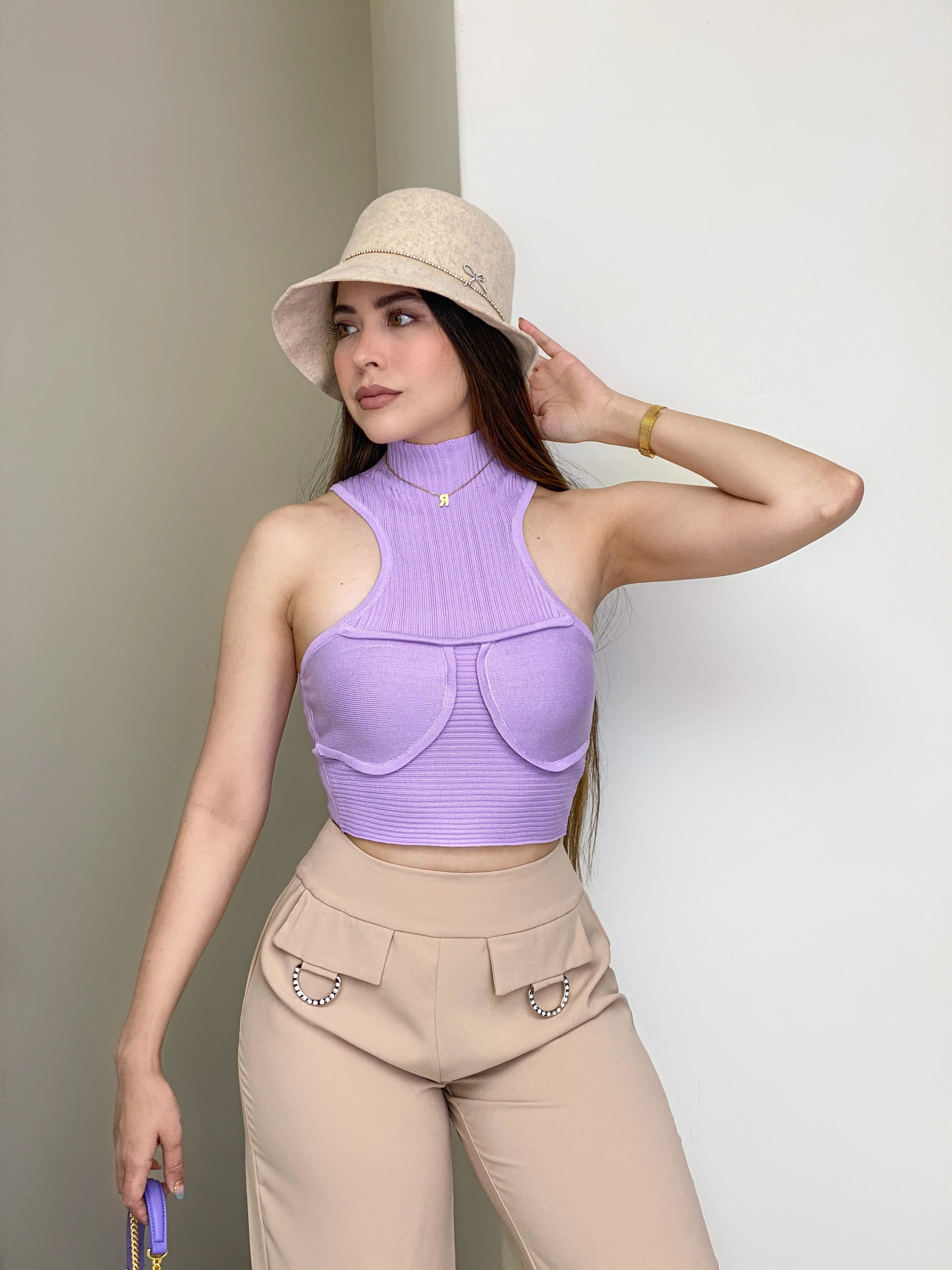 BLUSA LILA HALTER - Image 2