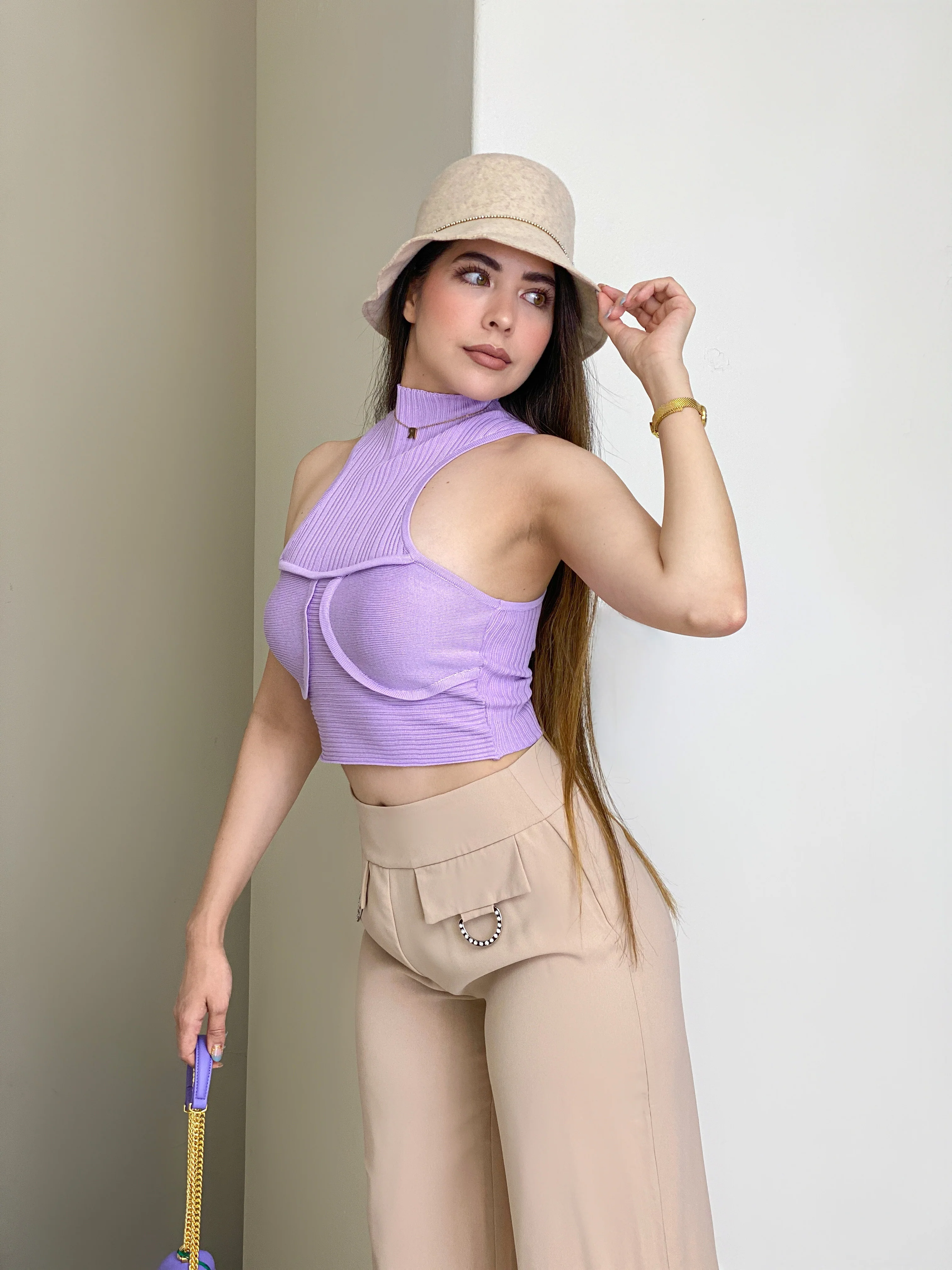 BLUSA LILA HALTER - Image 3