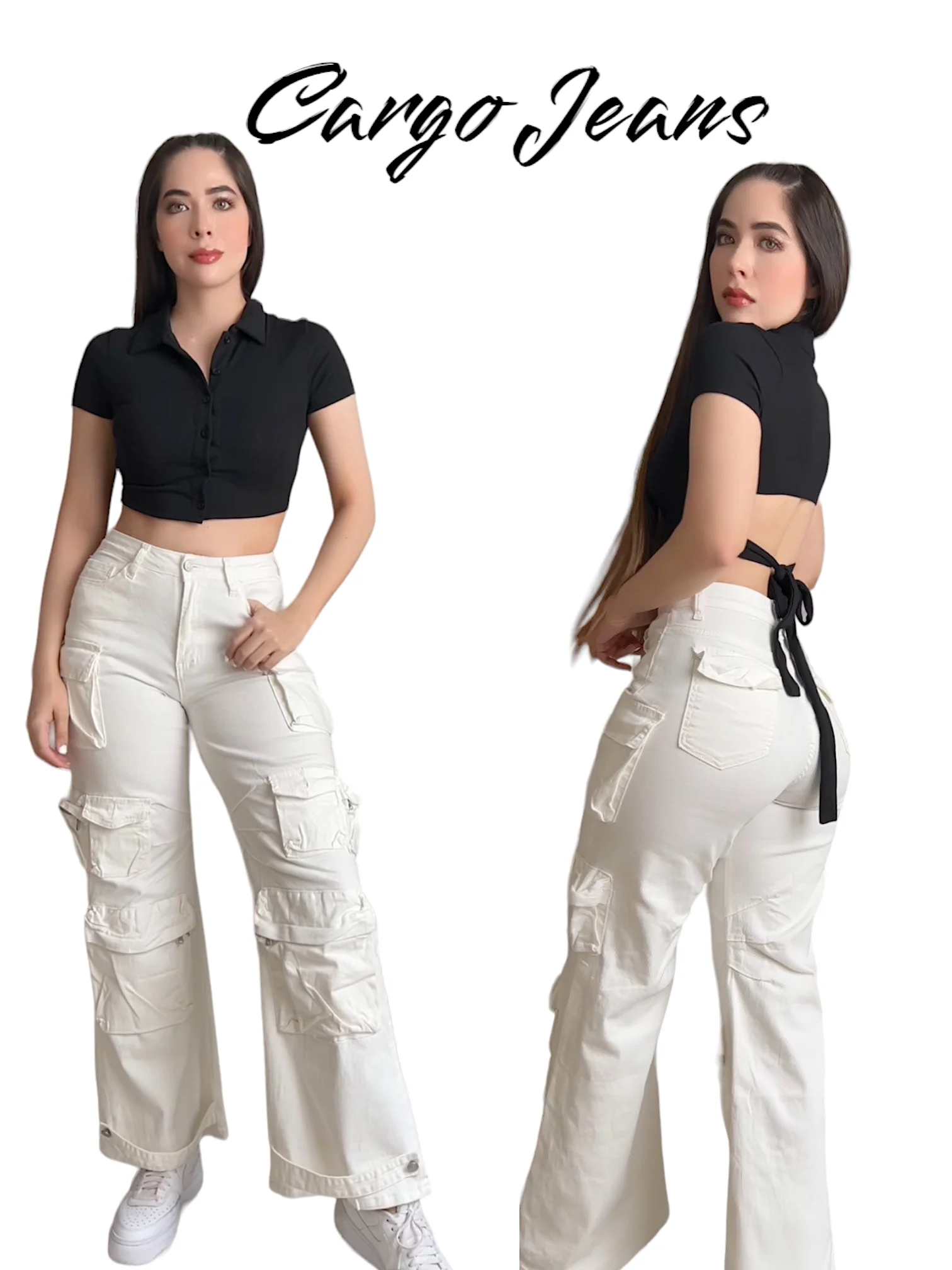 BLUSA NEGRA CON LISTÓN