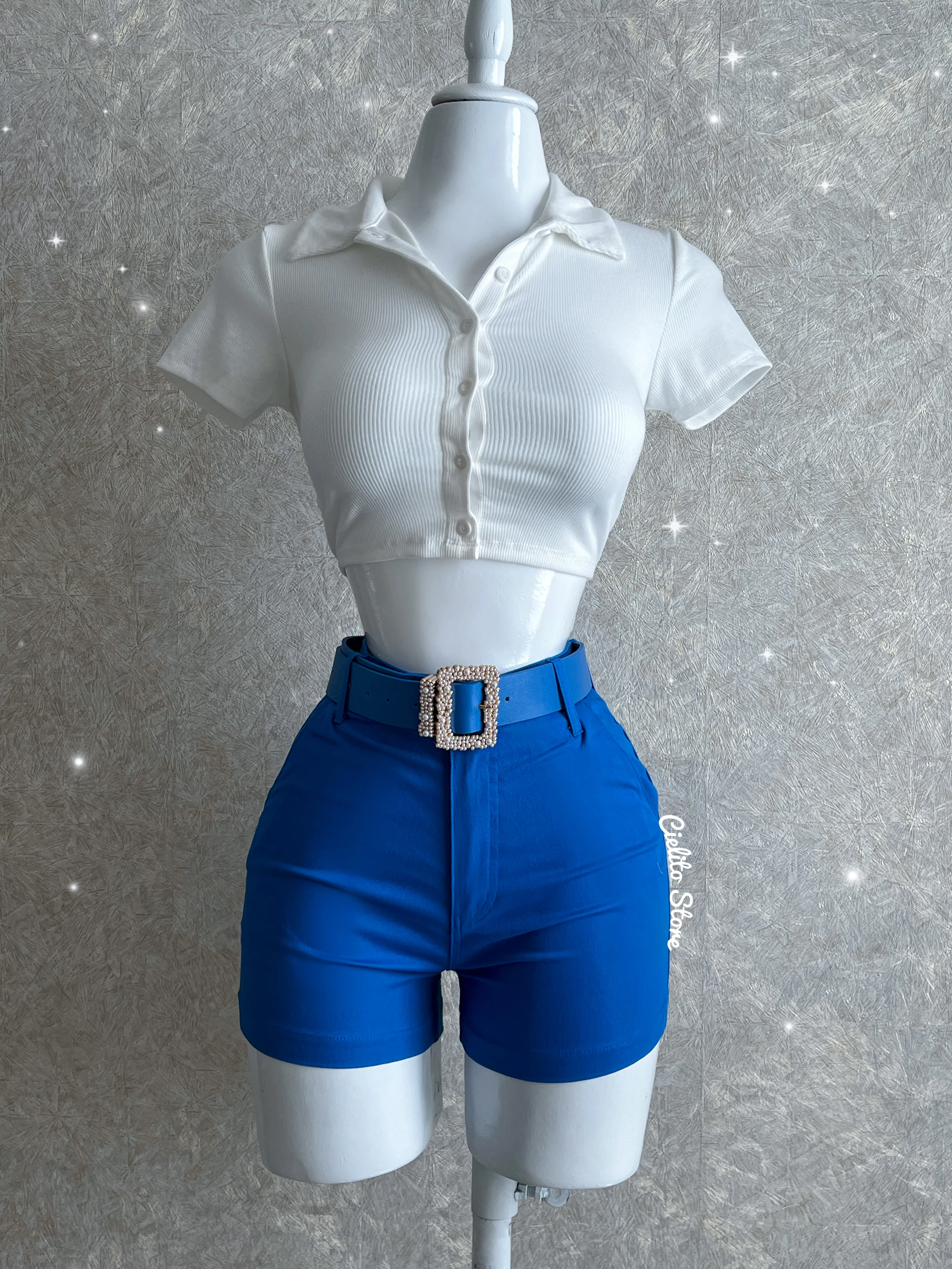 BLUSA BLANCA CON LISTÓN - Image 3