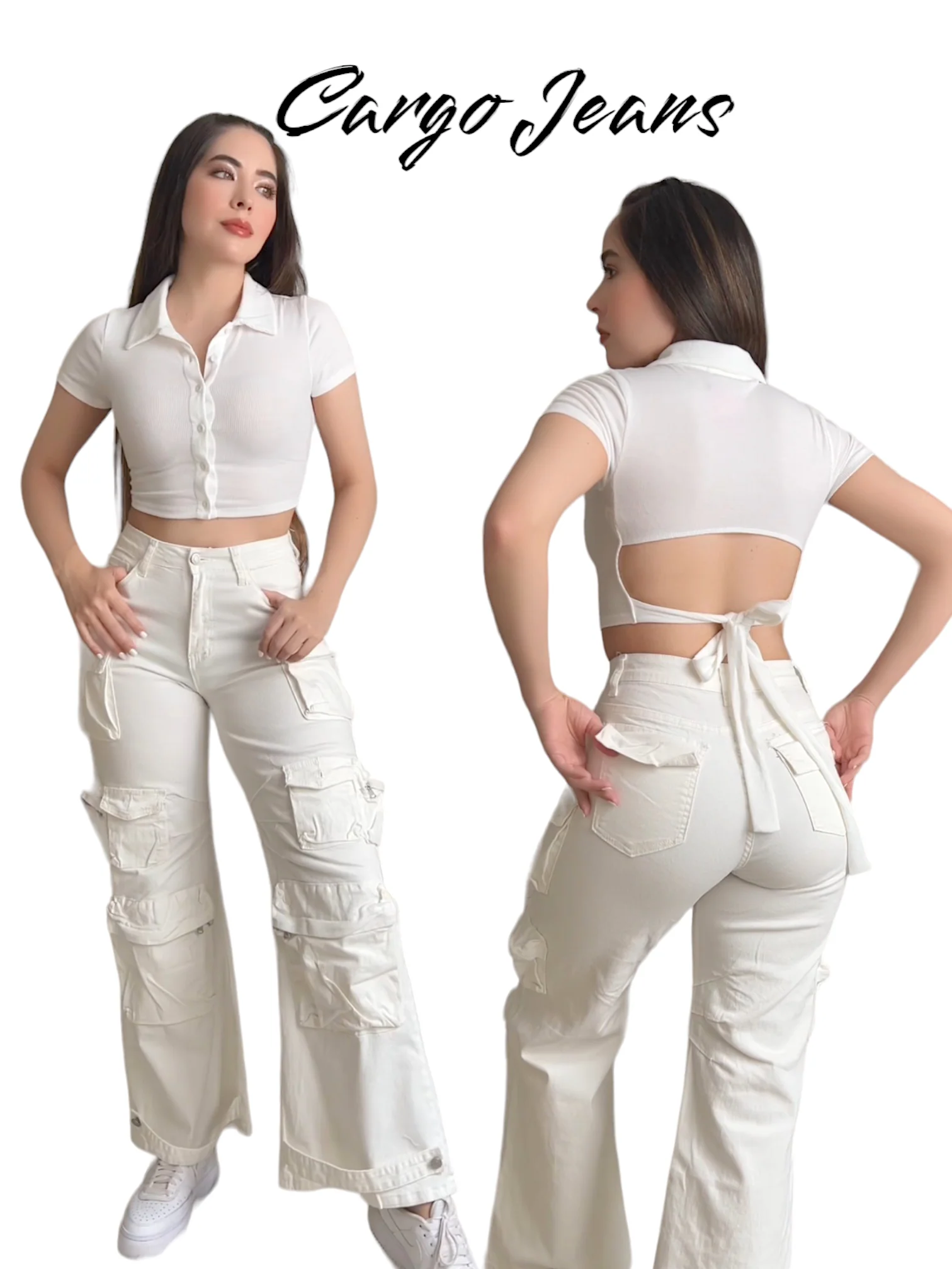 BLUSA BLANCA CON LISTÓN - Image 4