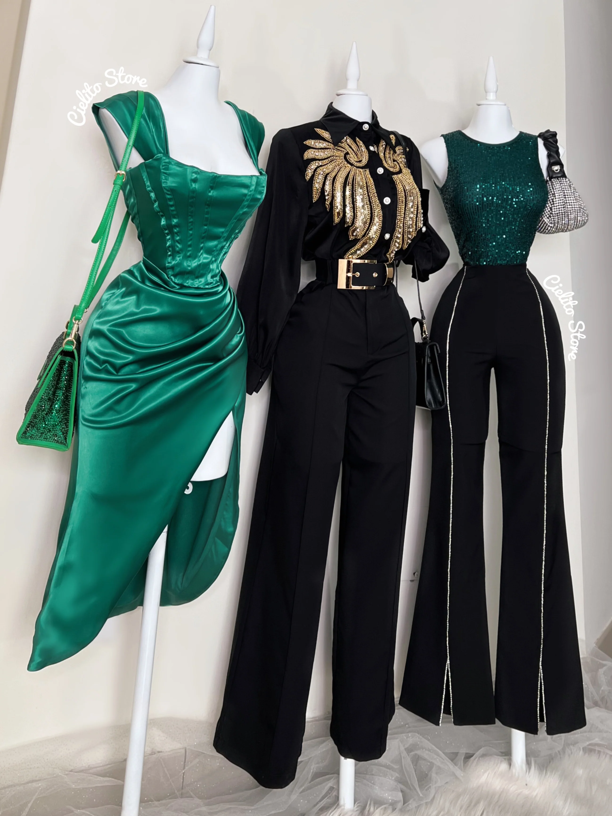 BODY VERDE CON LENTEJUELAS - Image 6