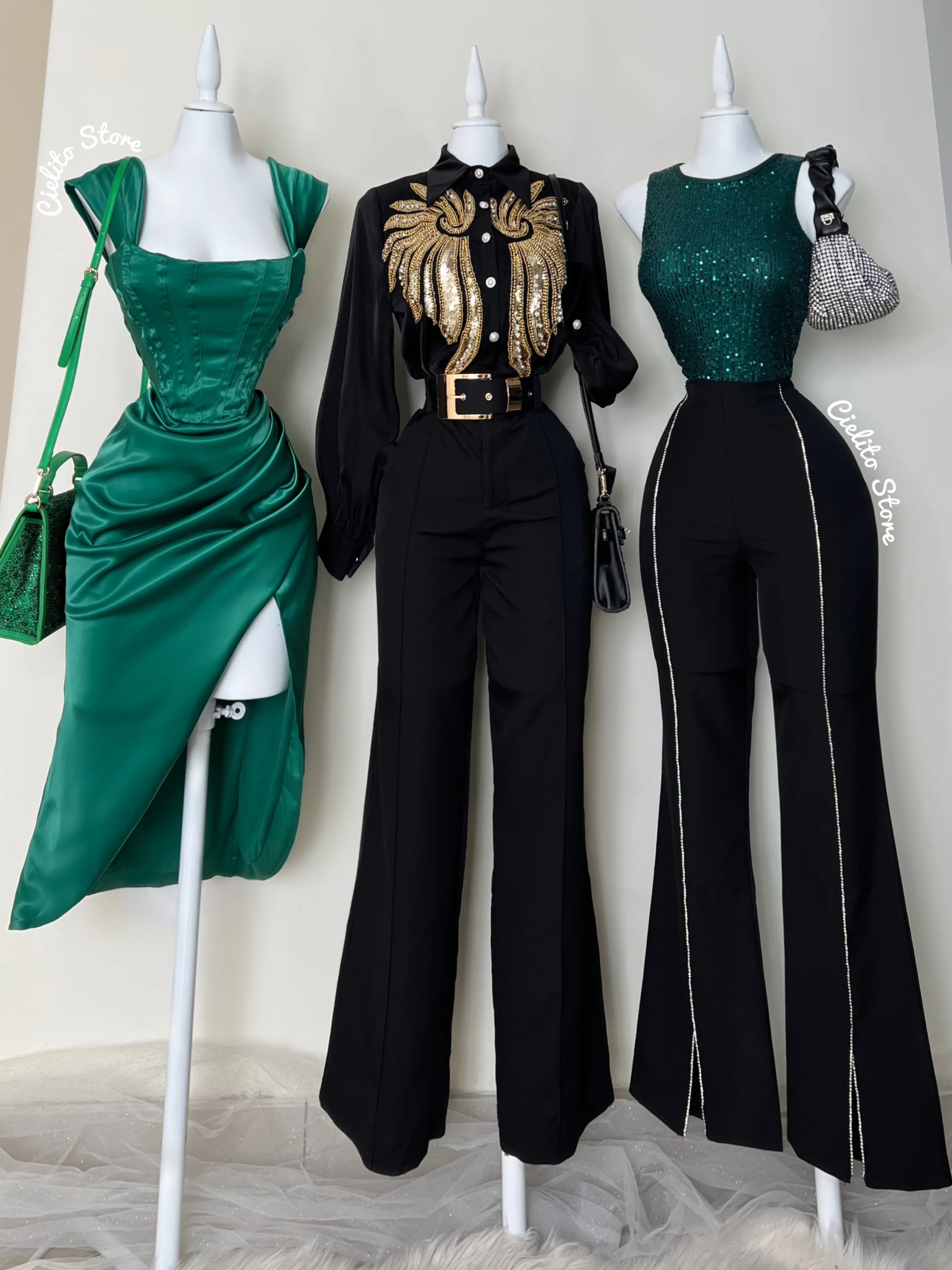 BODY VERDE CON LENTEJUELAS - Image 8