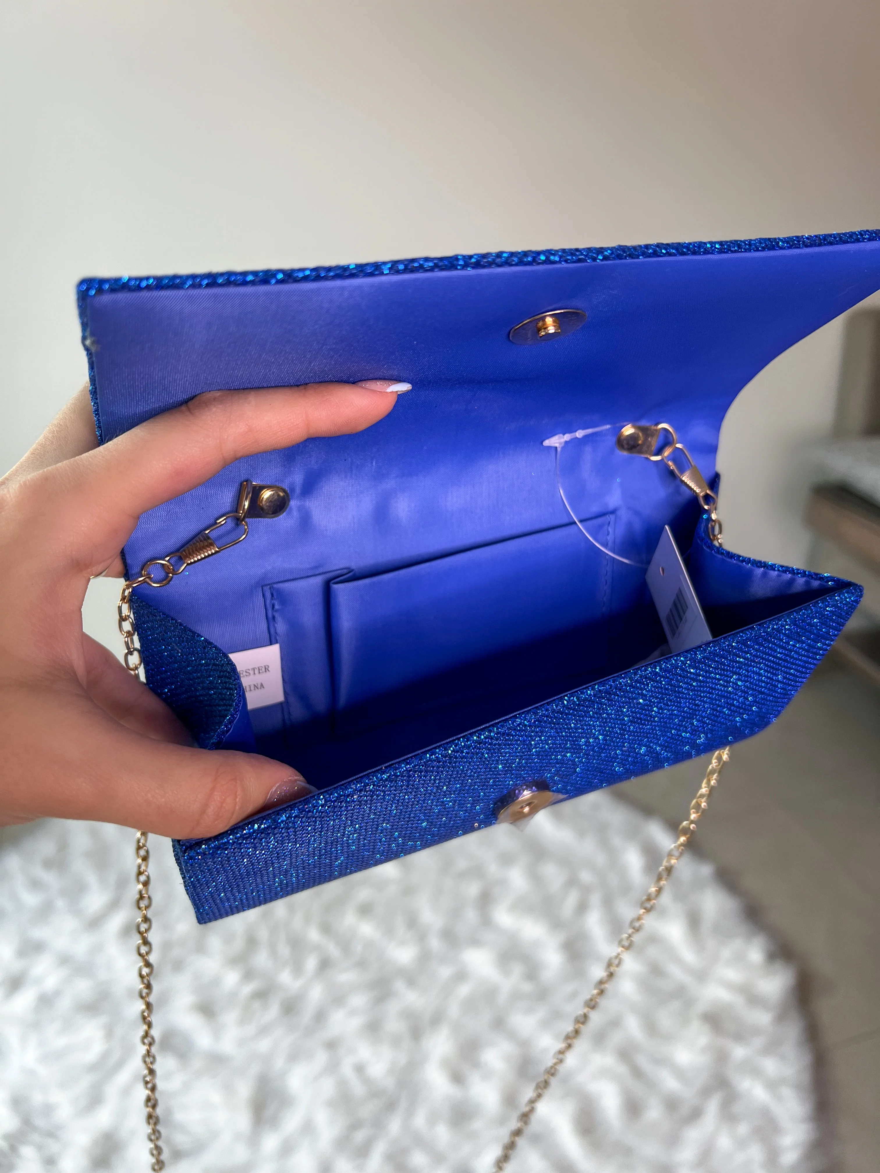 BOLSO AZUL CON BRILLO - Image 4