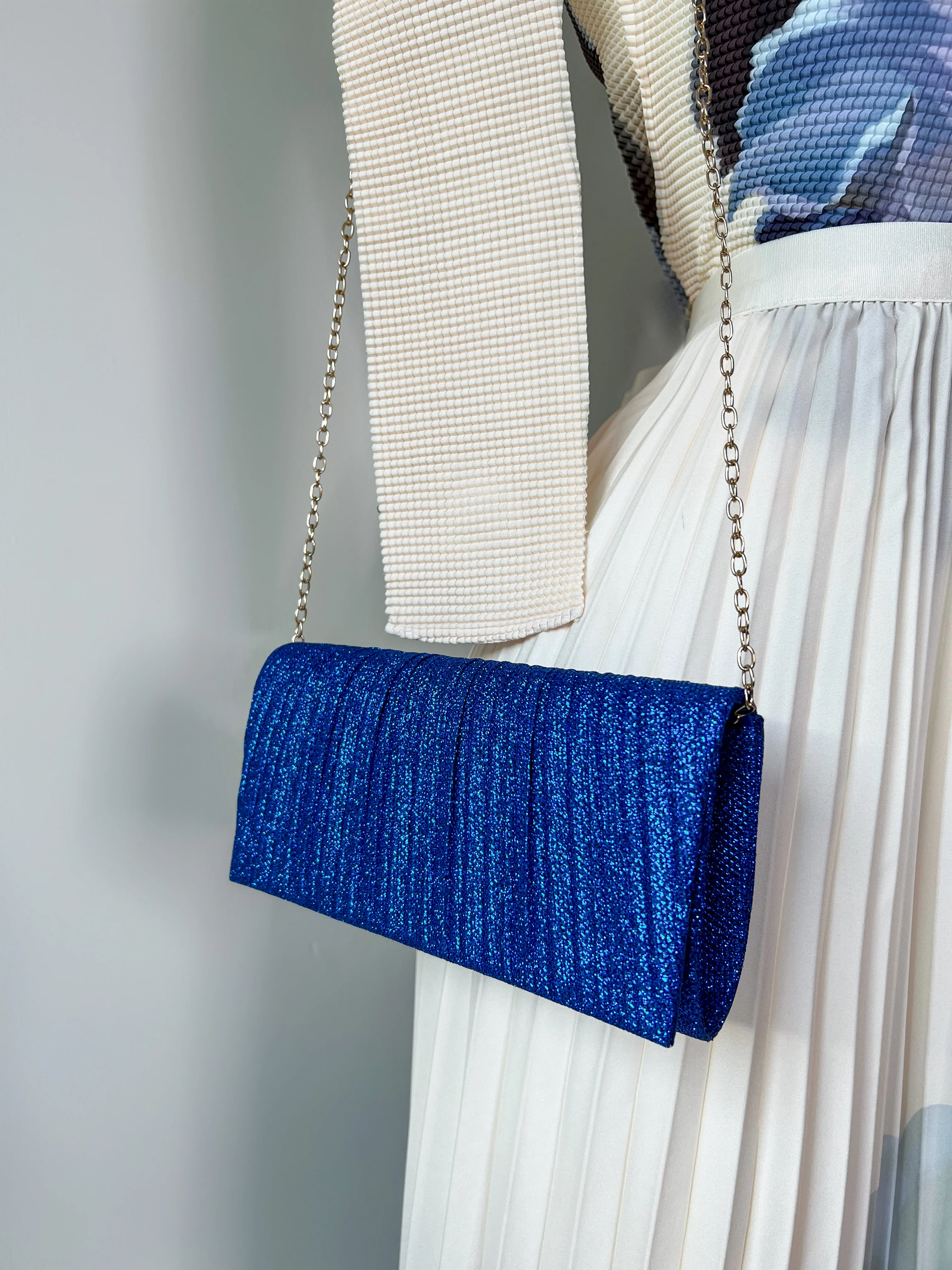 BOLSO AZUL CON BRILLO - Image 5