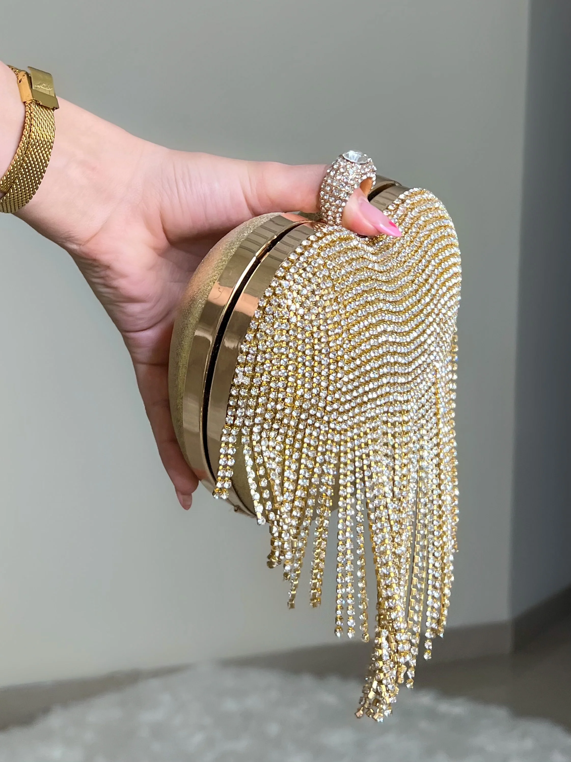 BOLSO CORAZÓN DORADO - Image 2