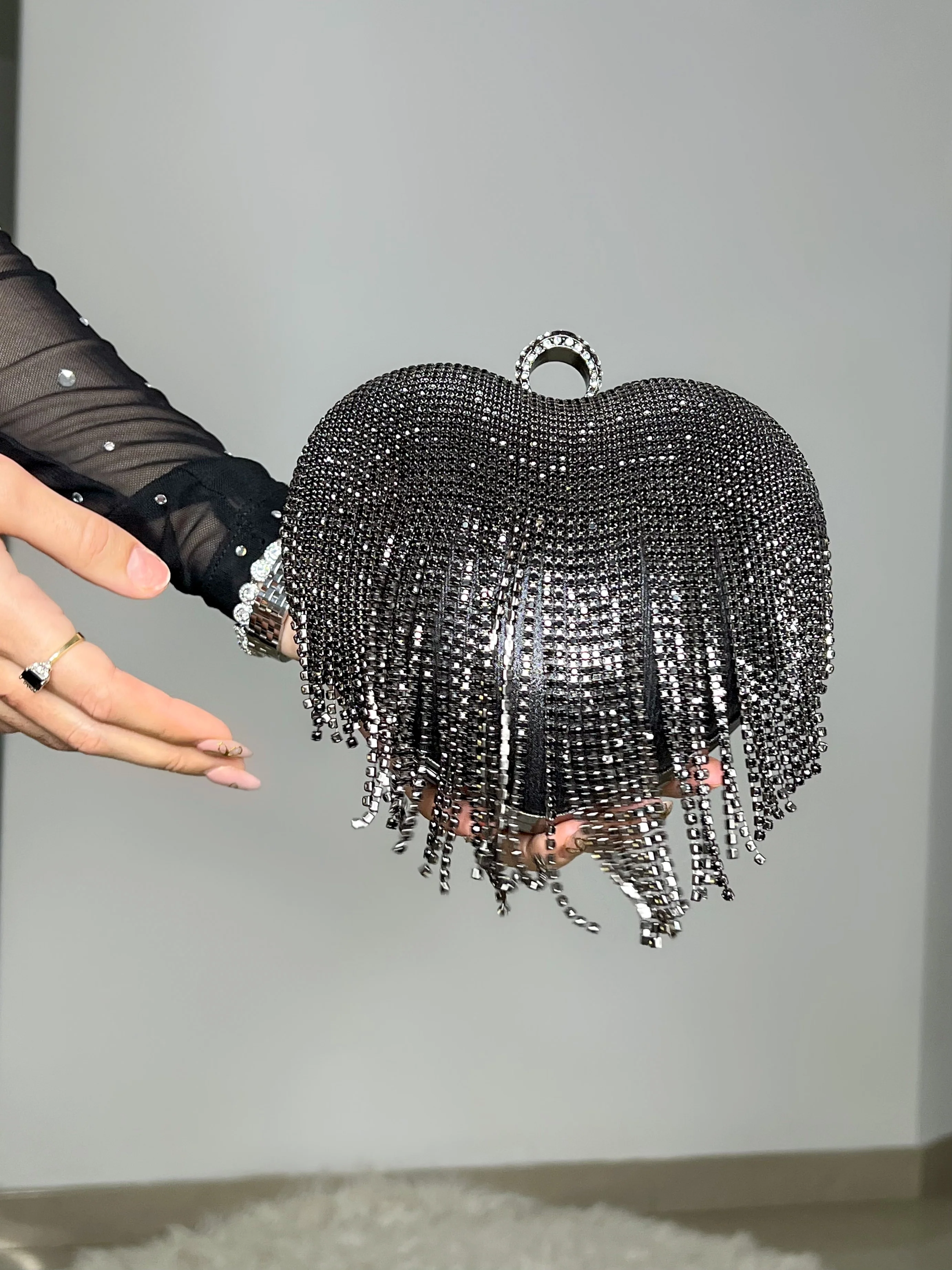 BOLSO CORAZÓN NEGRO - Image 3