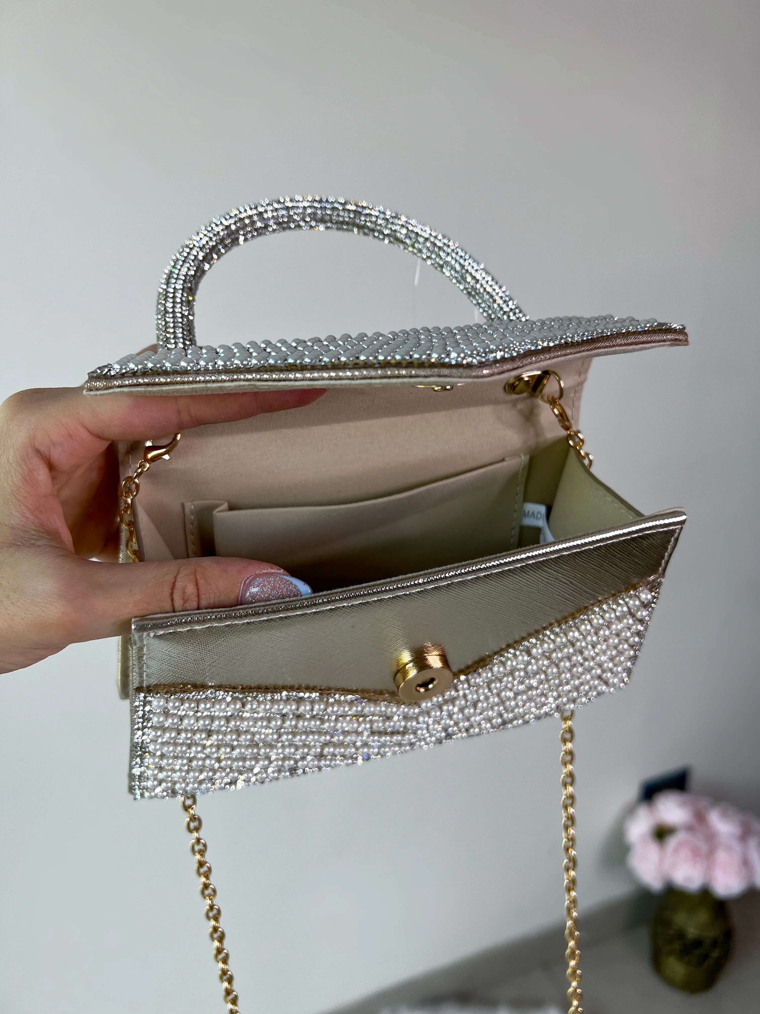 BOLSO DIAMANTES Y PERLAS - Image 4