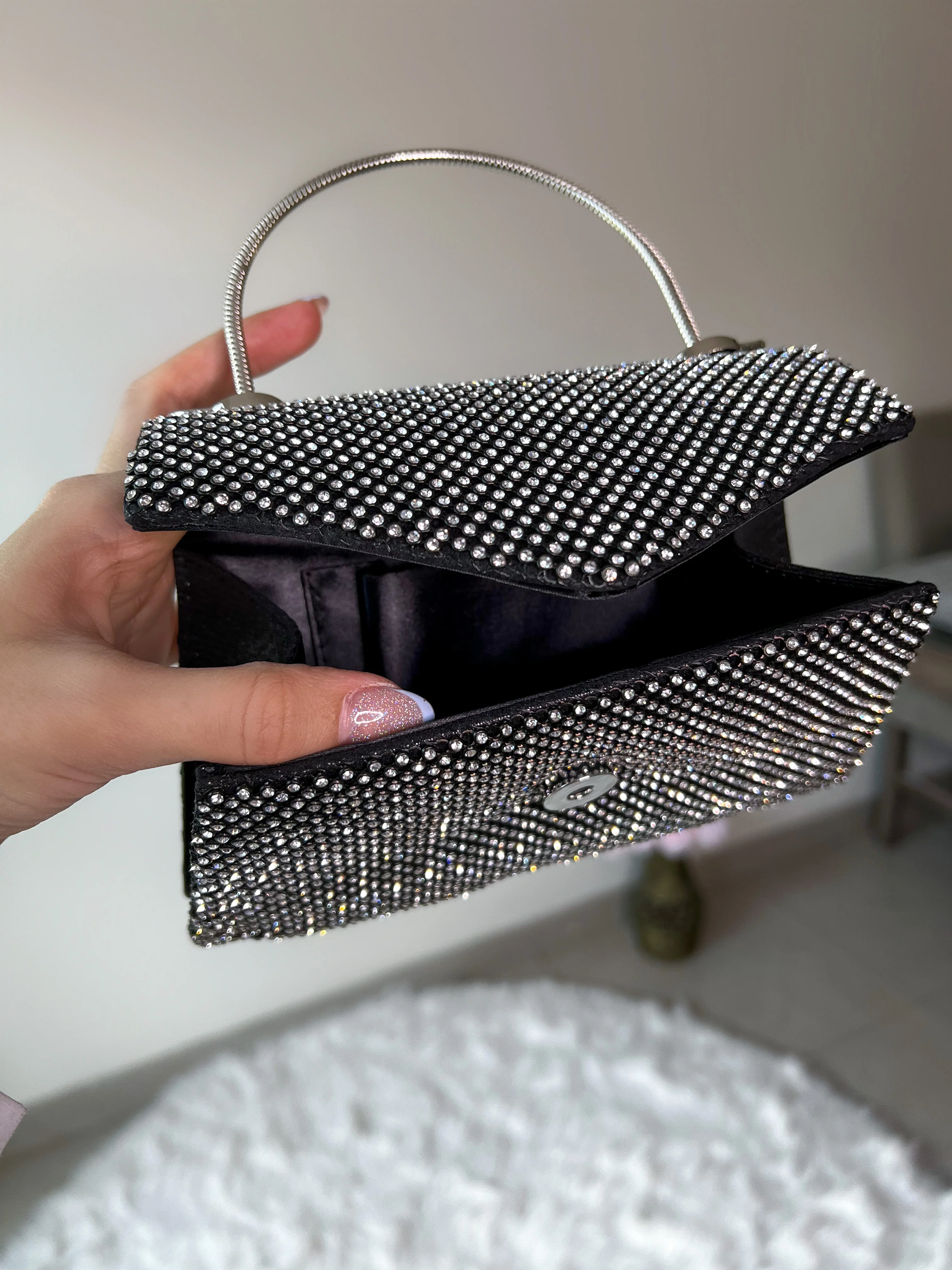 BOLSO DIAMANTES NEGRO - Image 3