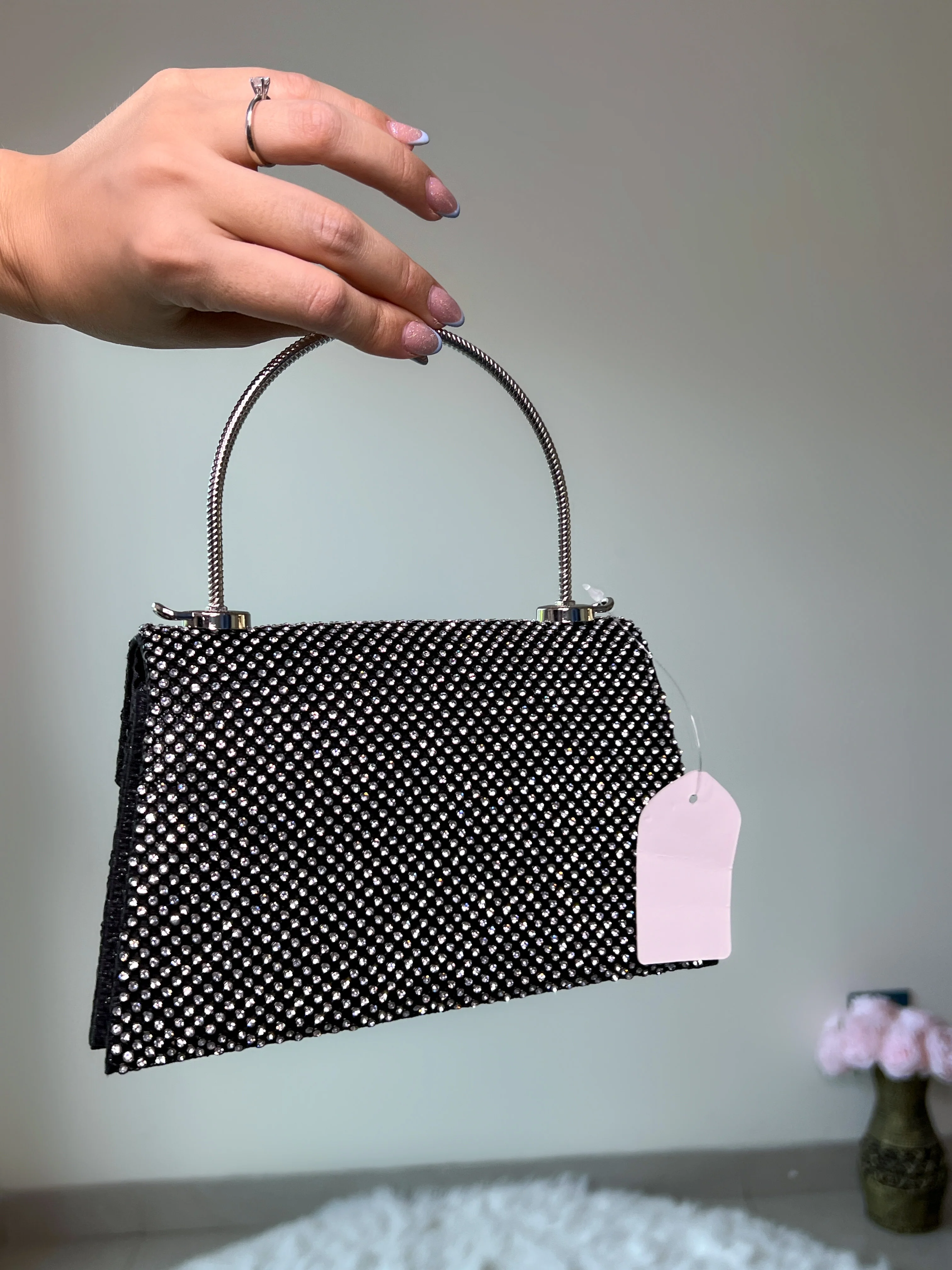 BOLSO DIAMANTES NEGRO - Image 4