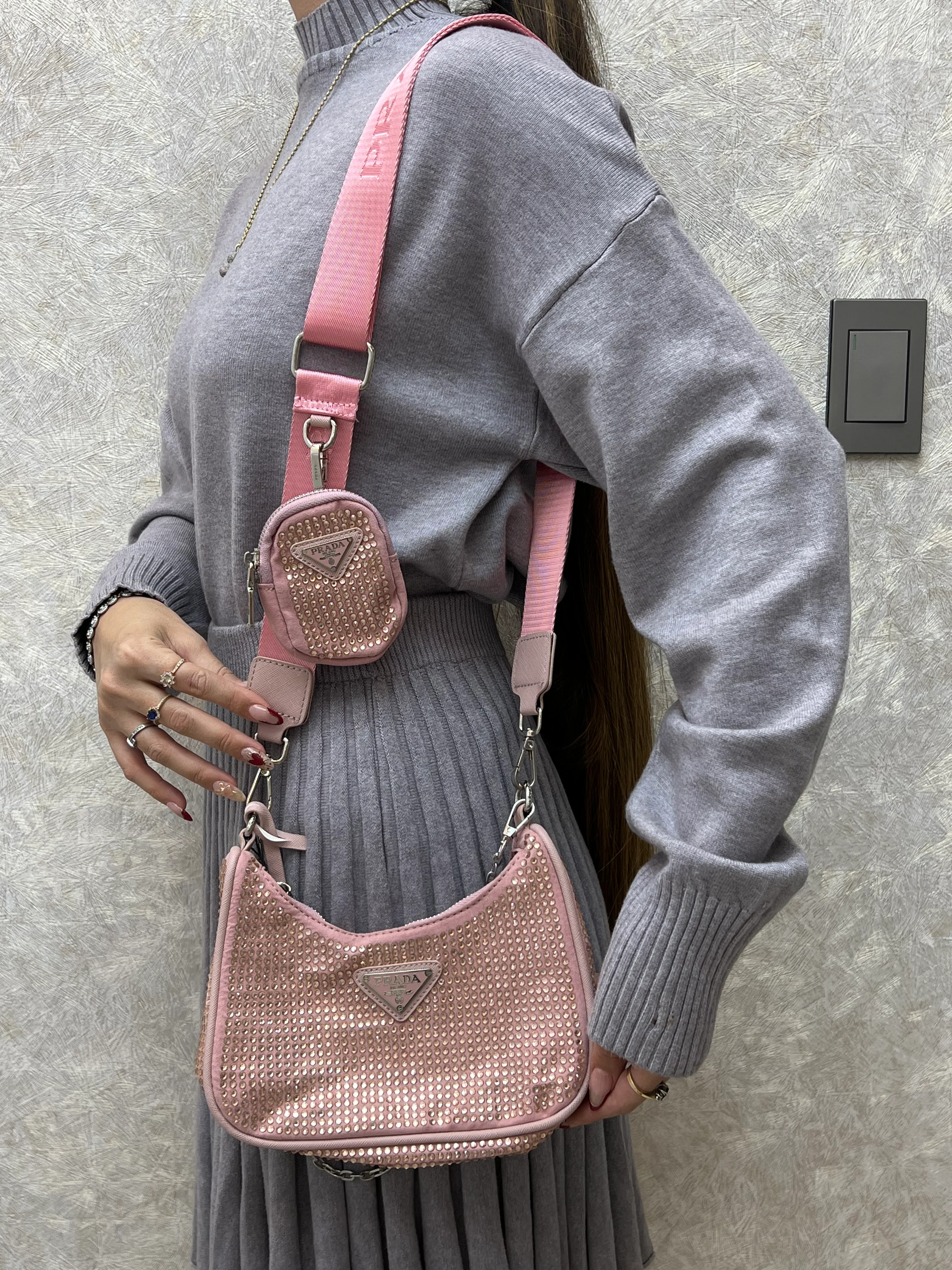 BOLSO PRADA CON PEDRERÍA - Image 2