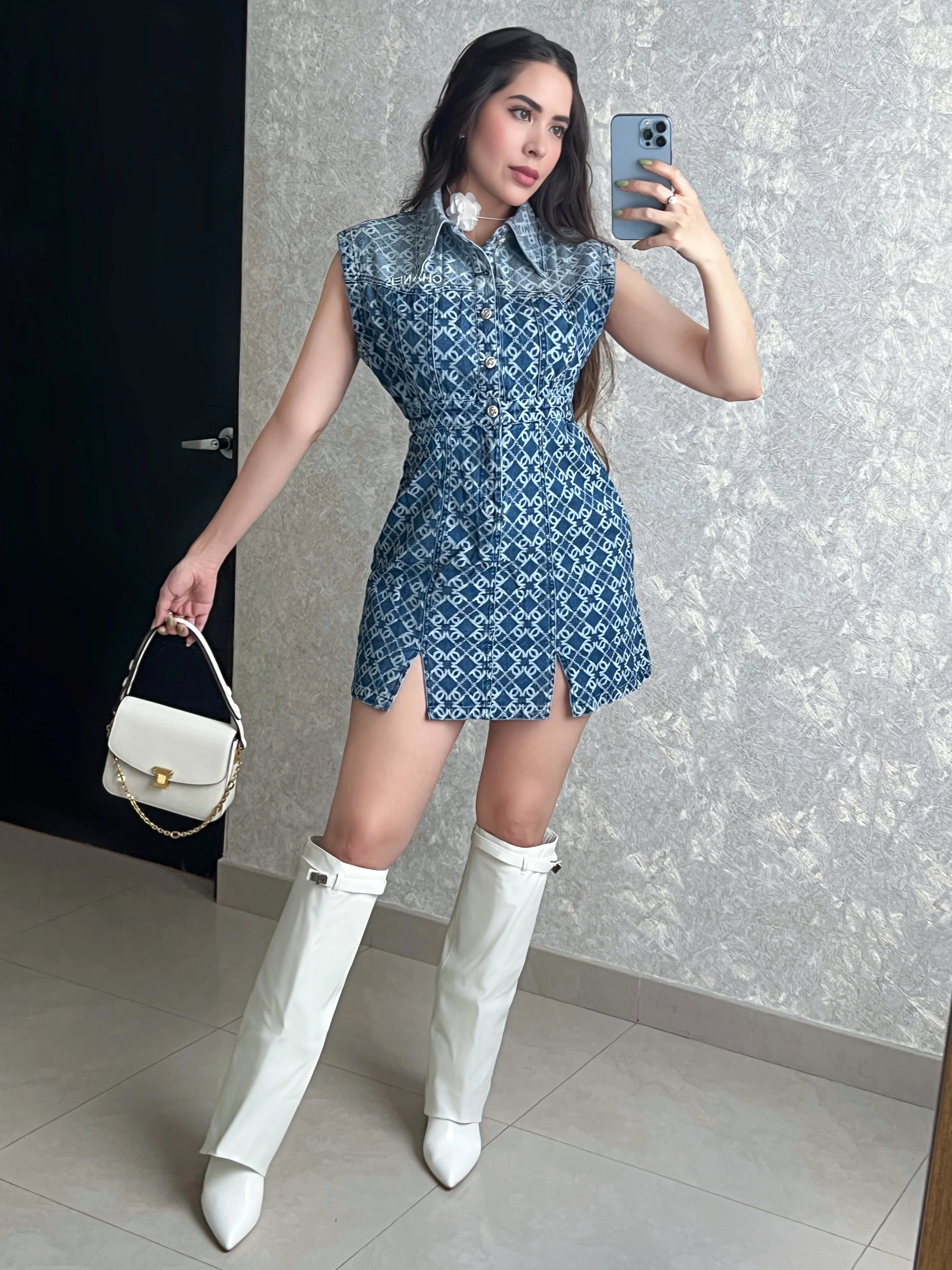 BOTAS BLANCAS PANTORRILLA ANCHA - Image 6