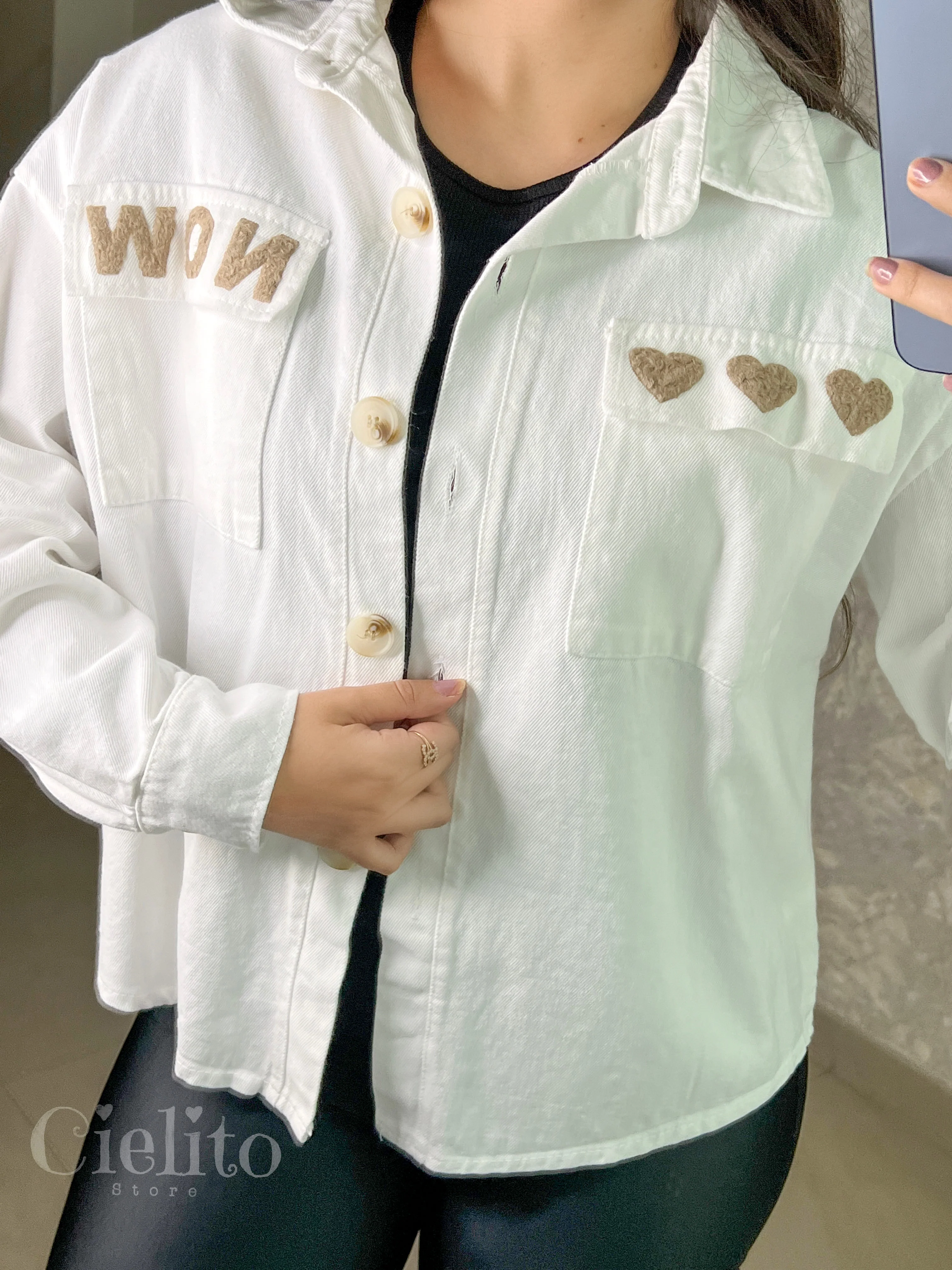 CAMISA BLANCA CON PELUCHITO - Image 3