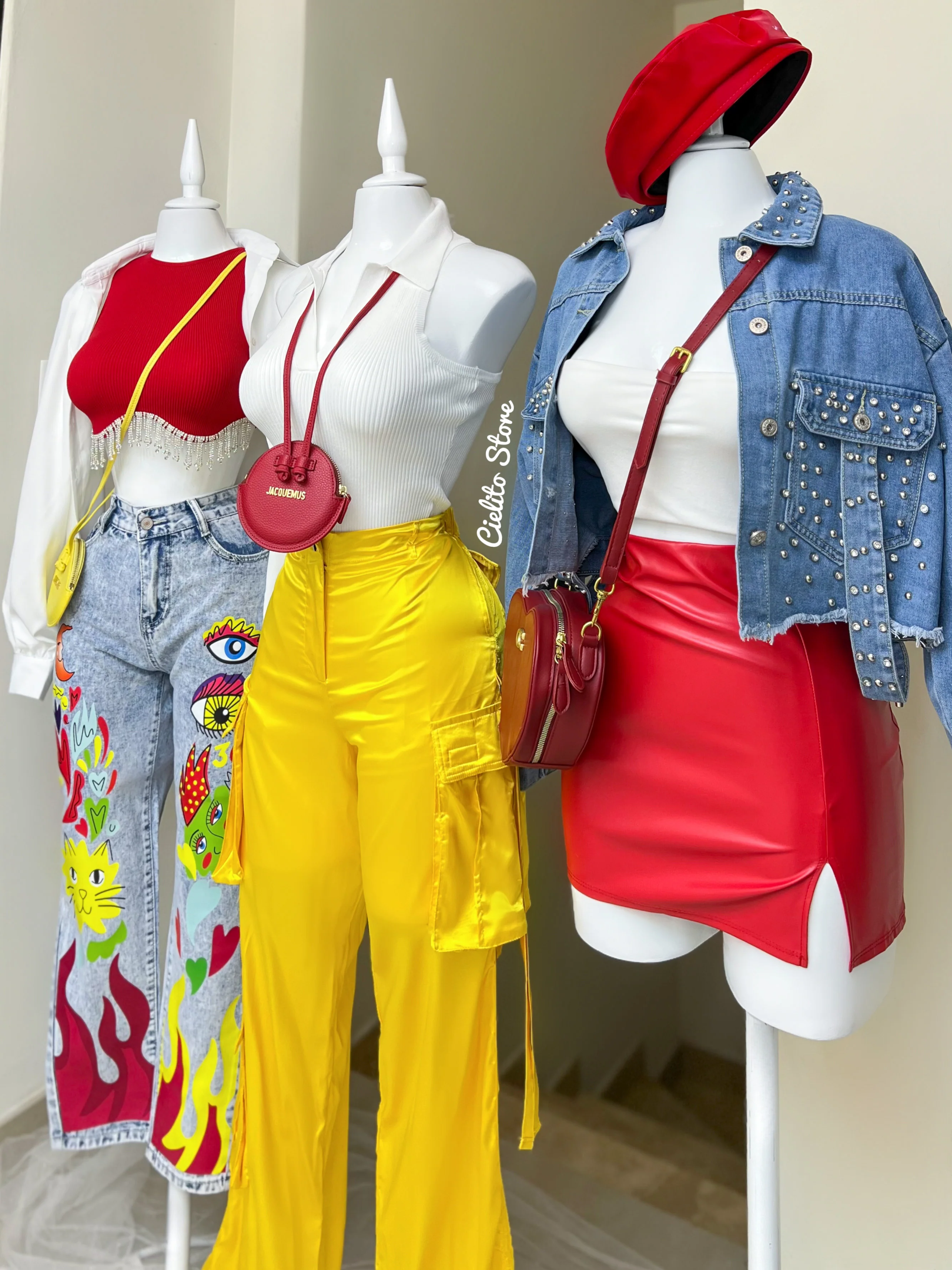 CHAQUETA MEZCLILLA CON PEDRERÍA - Image 4