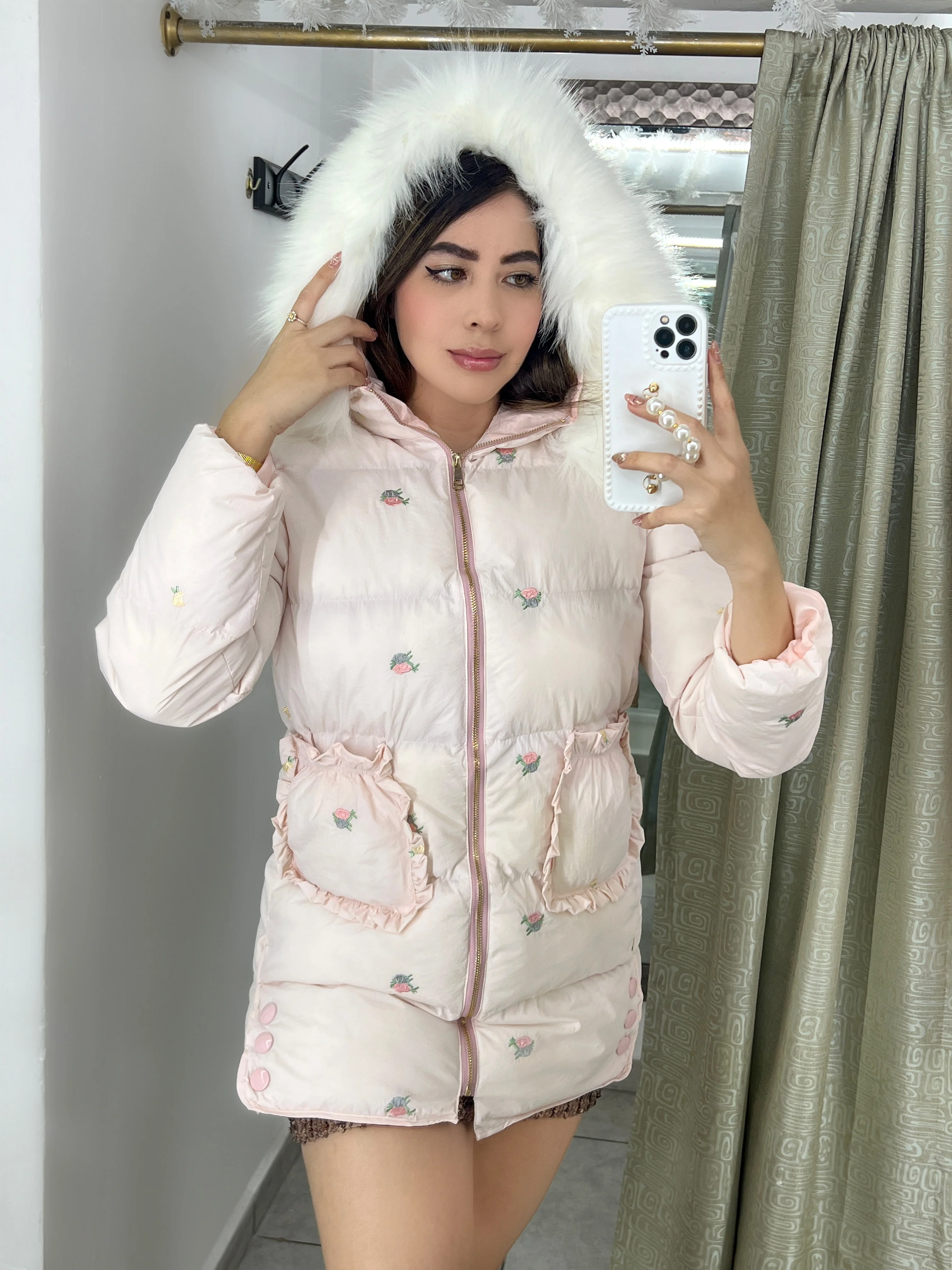 CHAQUETA GABARDINA ROSA - Image 2