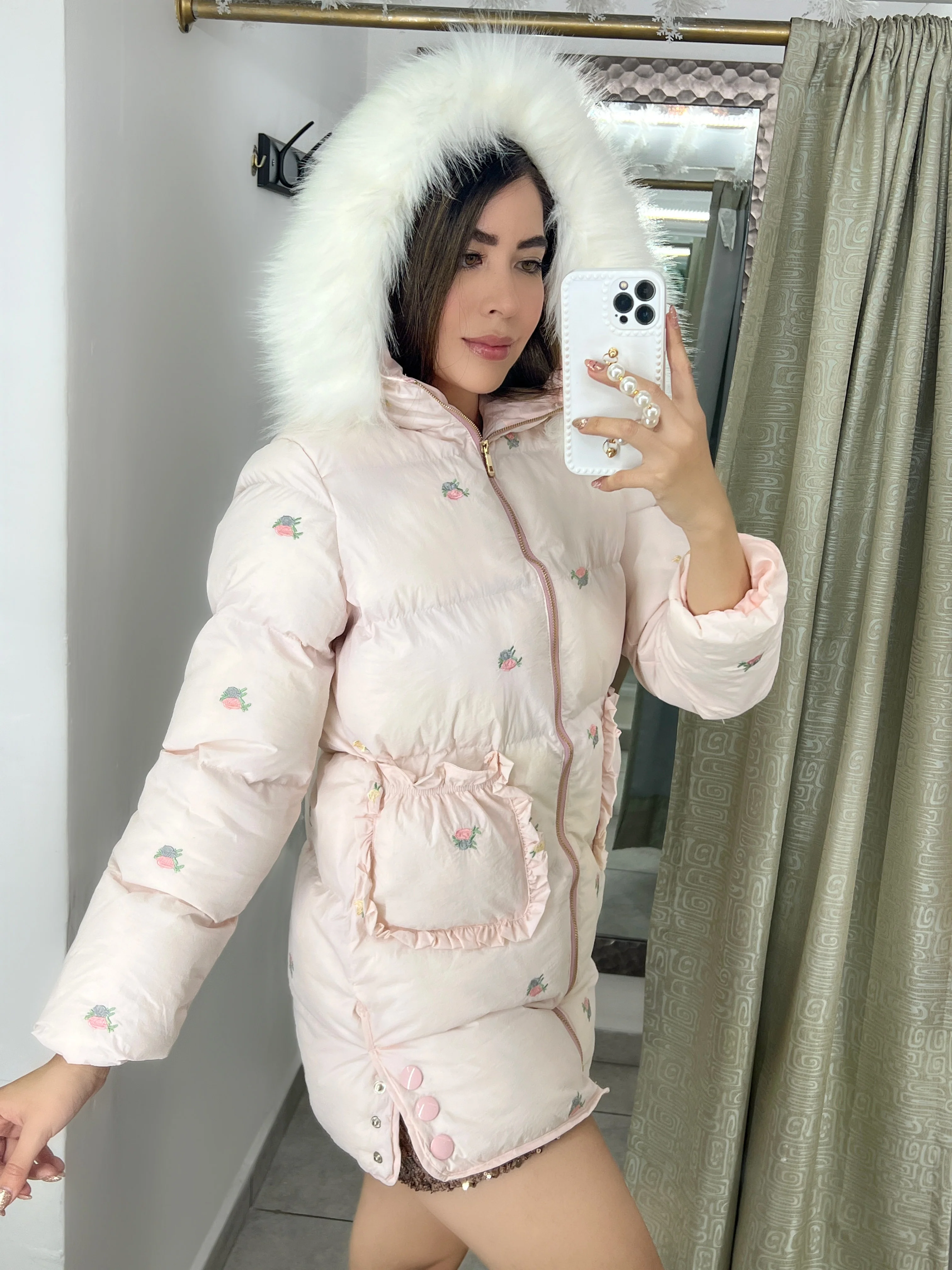 CHAQUETA GABARDINA ROSA - Image 3
