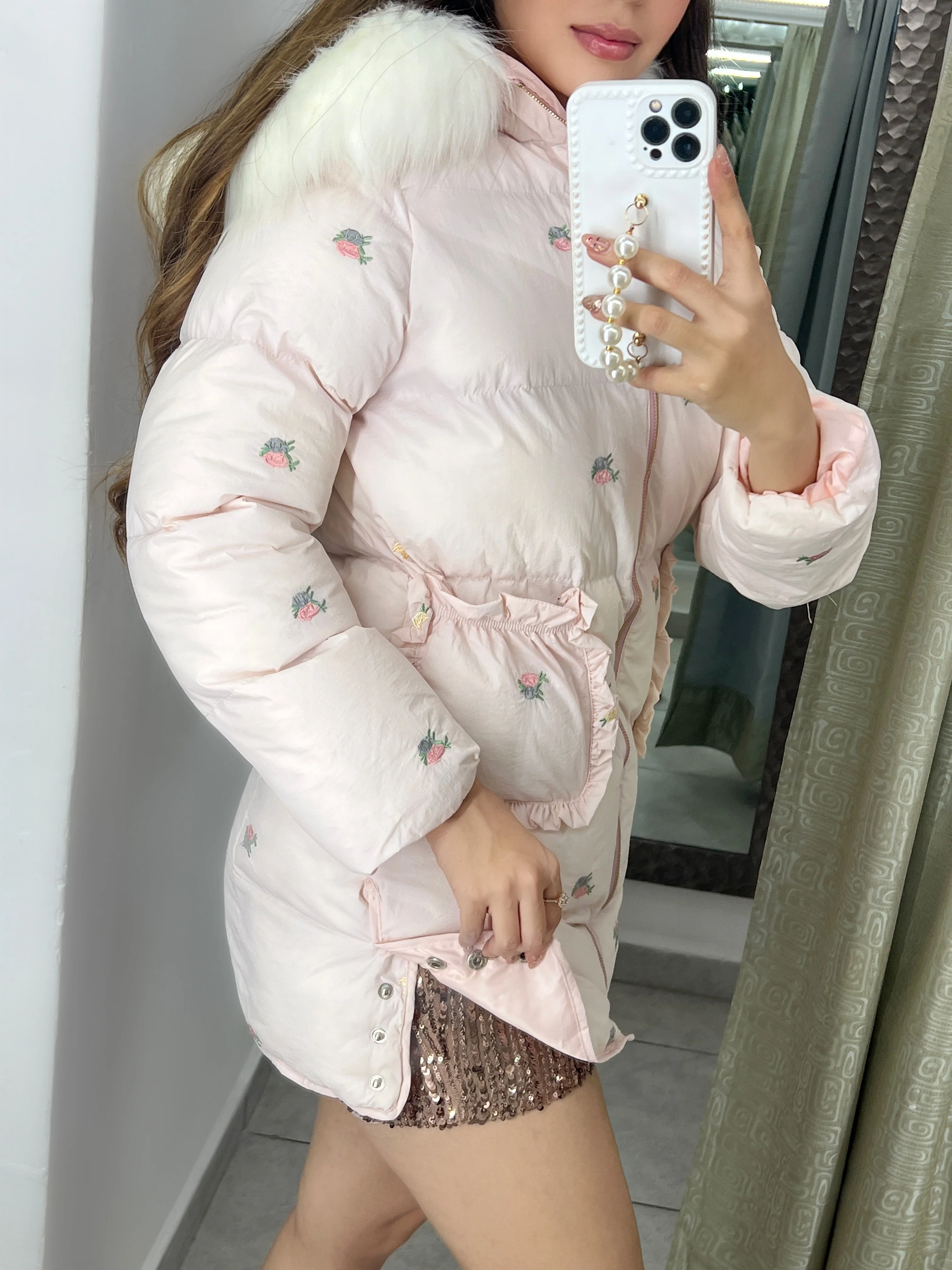CHAQUETA GABARDINA ROSA - Image 4
