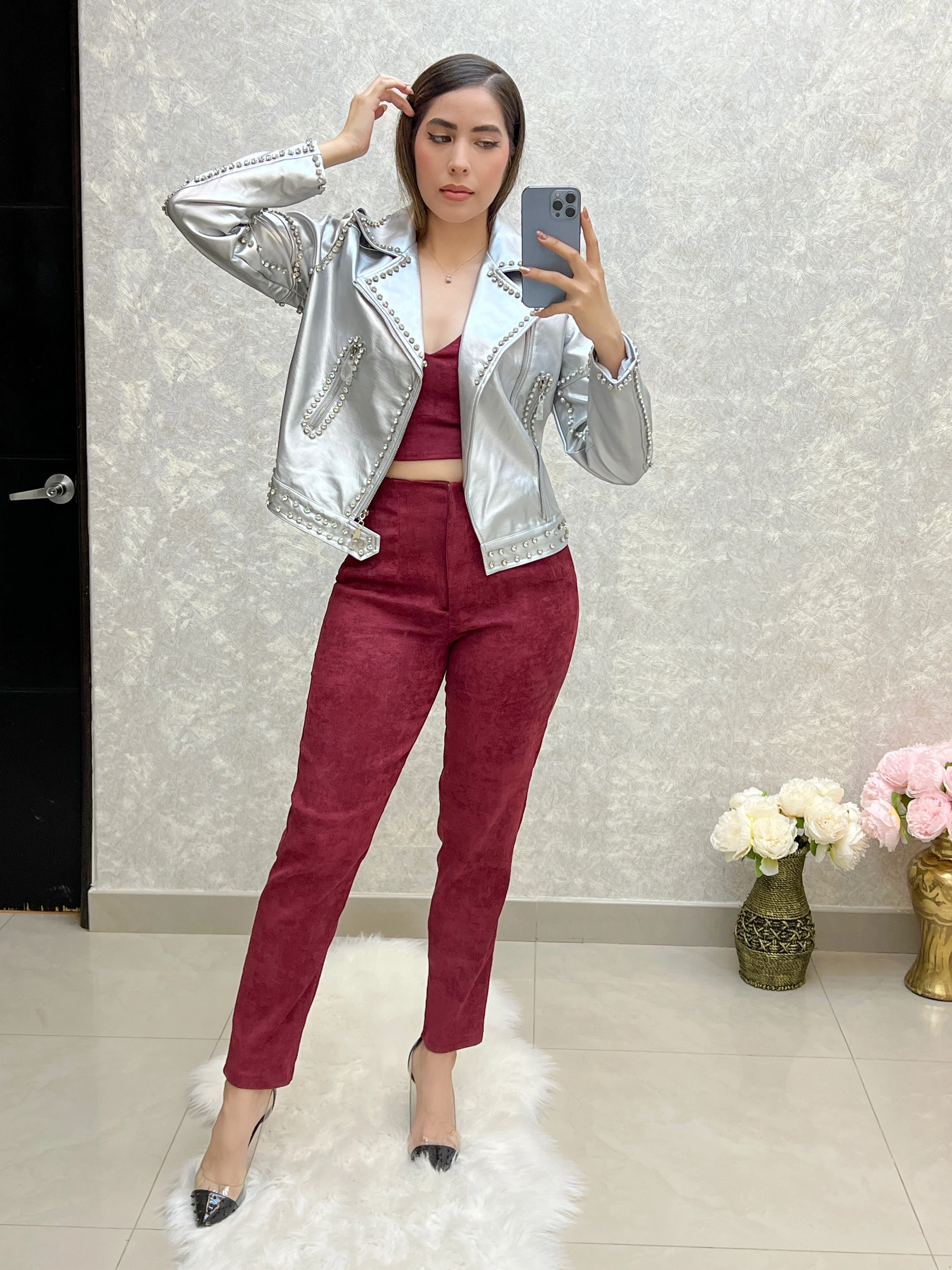CHAQUETA PLATA CON PEDRERÍA - Image 7