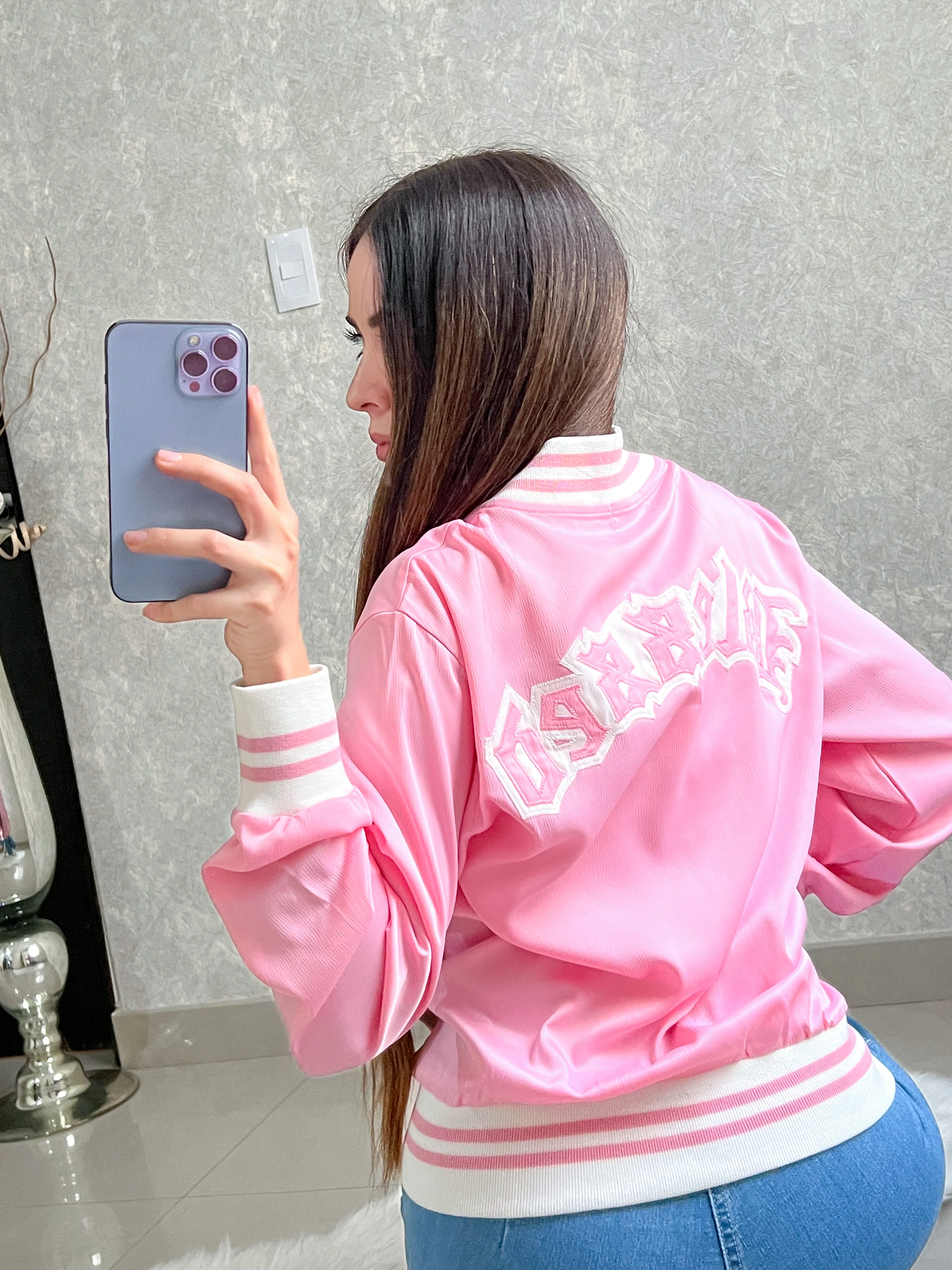 CHAQUETA ROSA CON BLANCO - Image 4