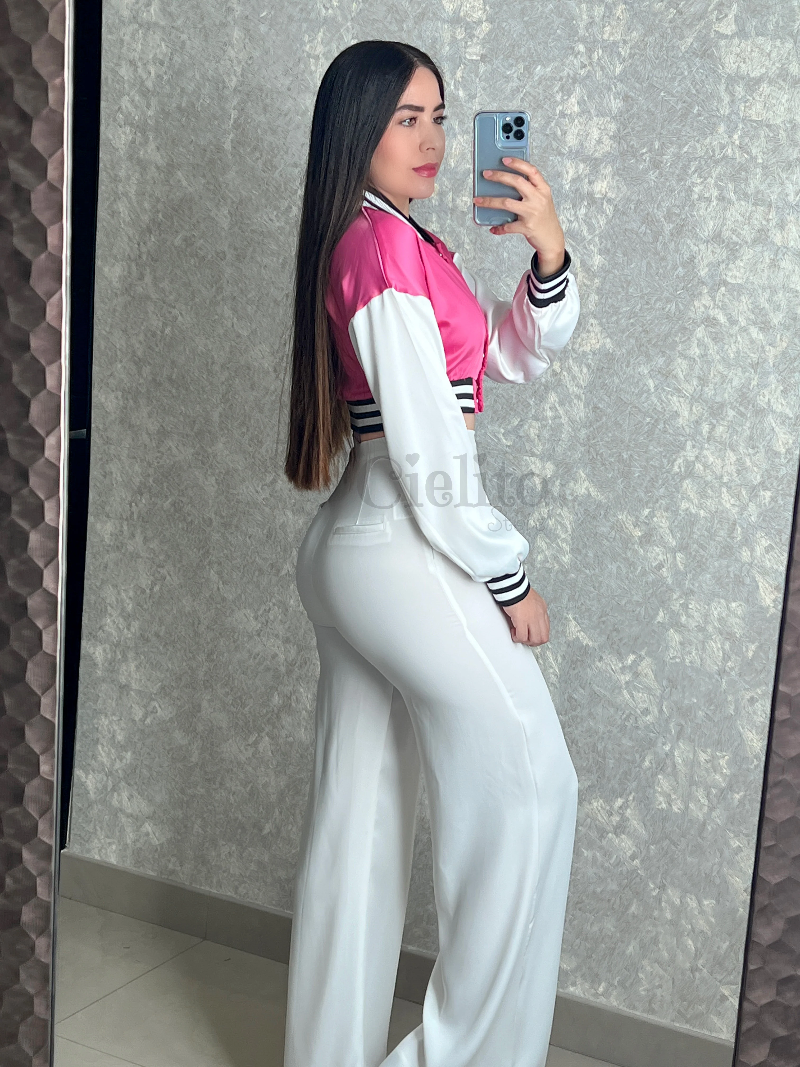 CHAQUETA ROSA SATINADA - Image 4