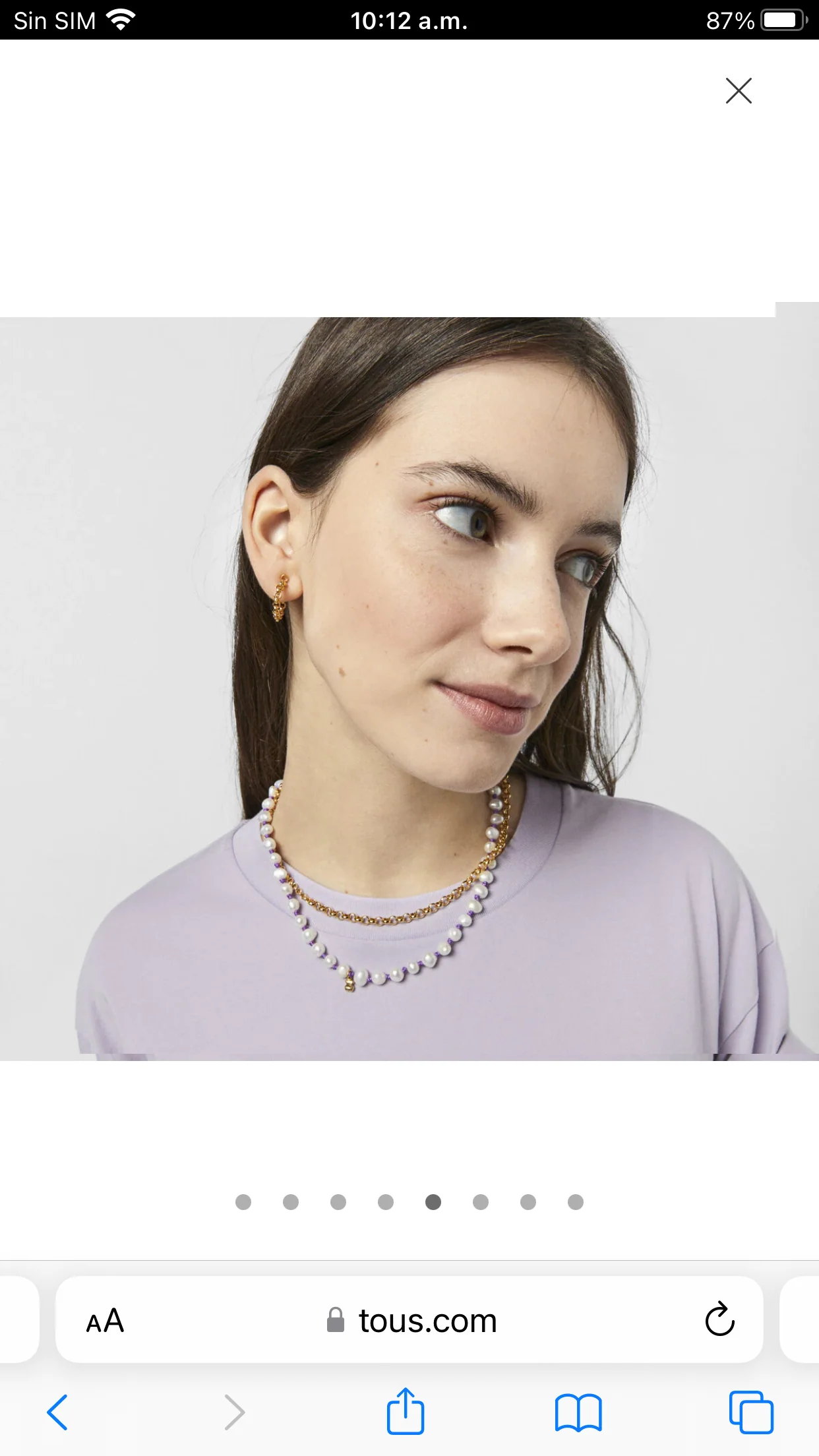 Collar de perlas con dije - Image 3