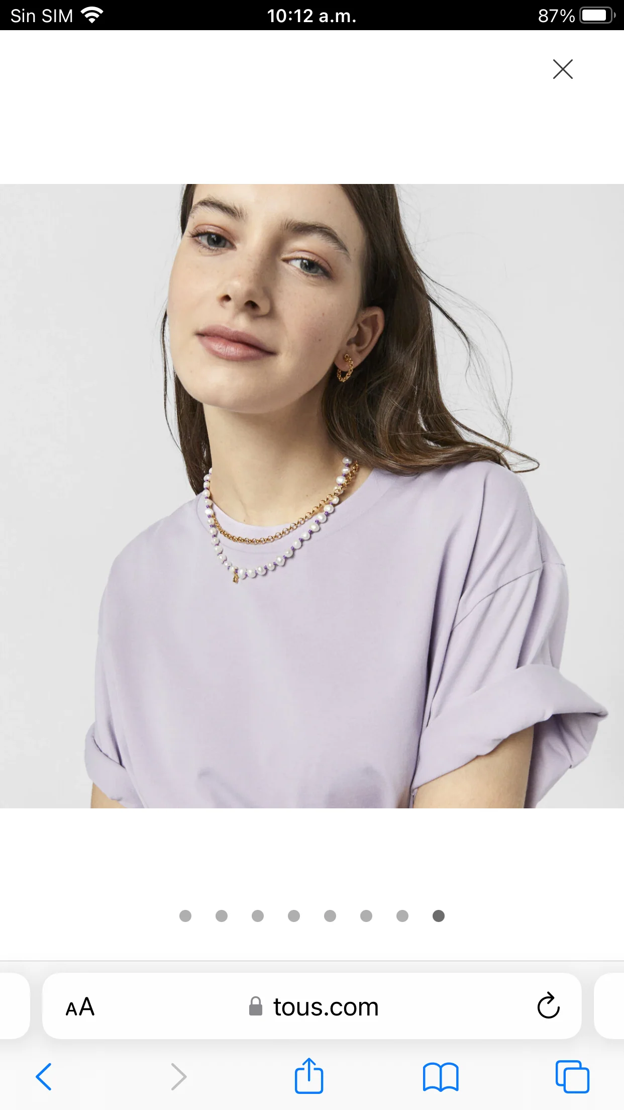 Collar de perlas con dije - Image 4