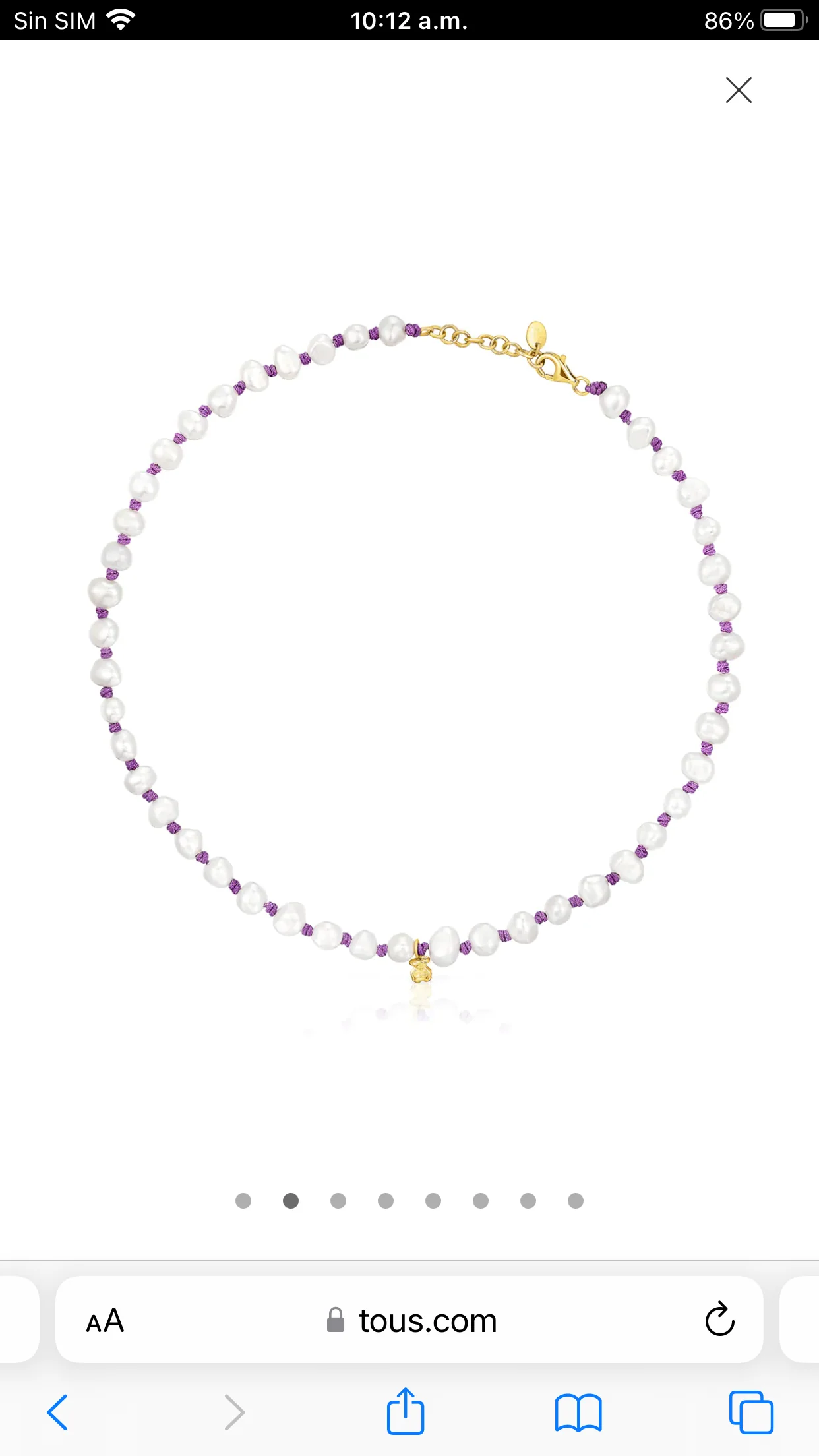 Collar de perlas con dije - Image 5
