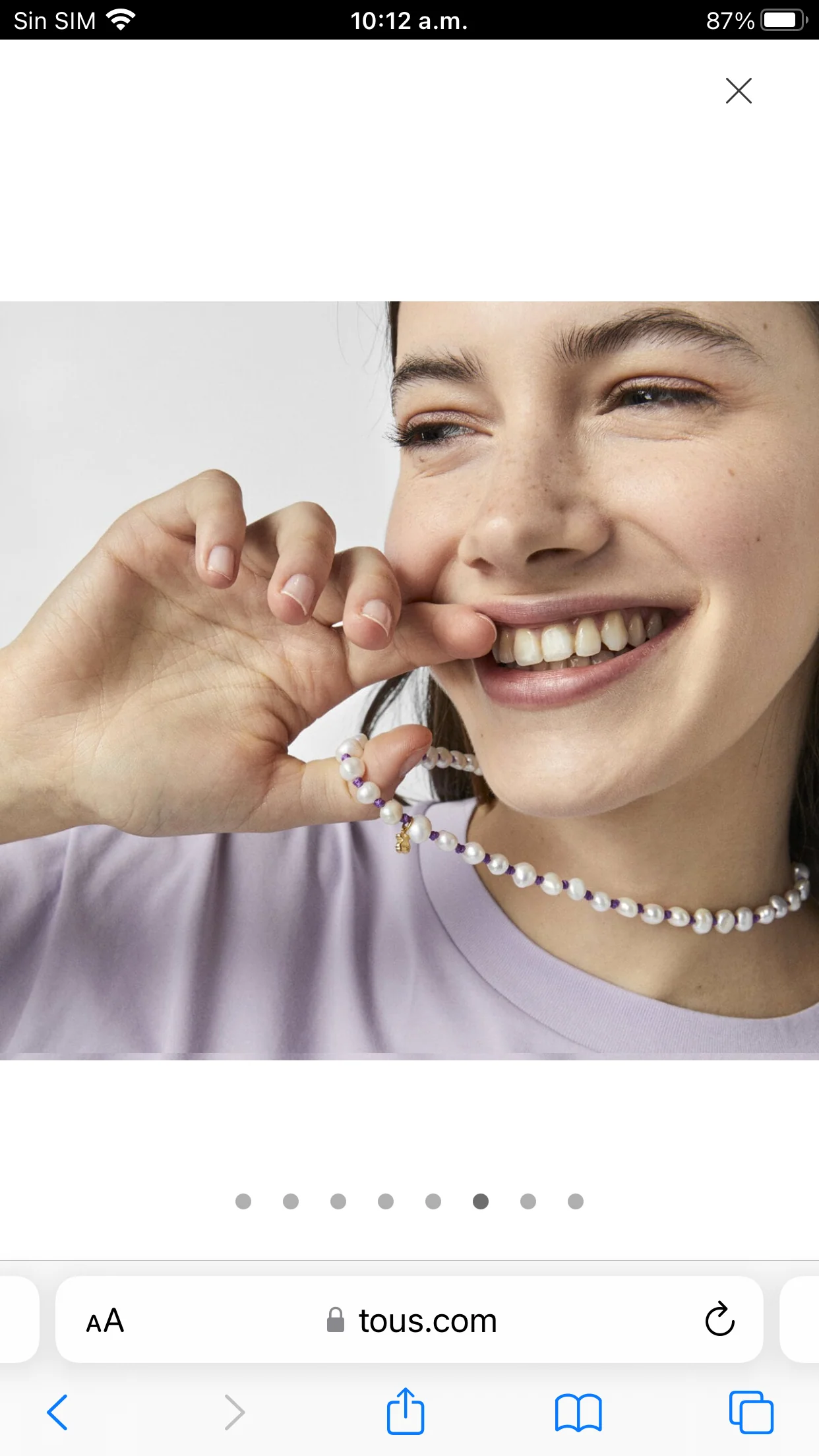 Collar de perlas con dije - Image 6