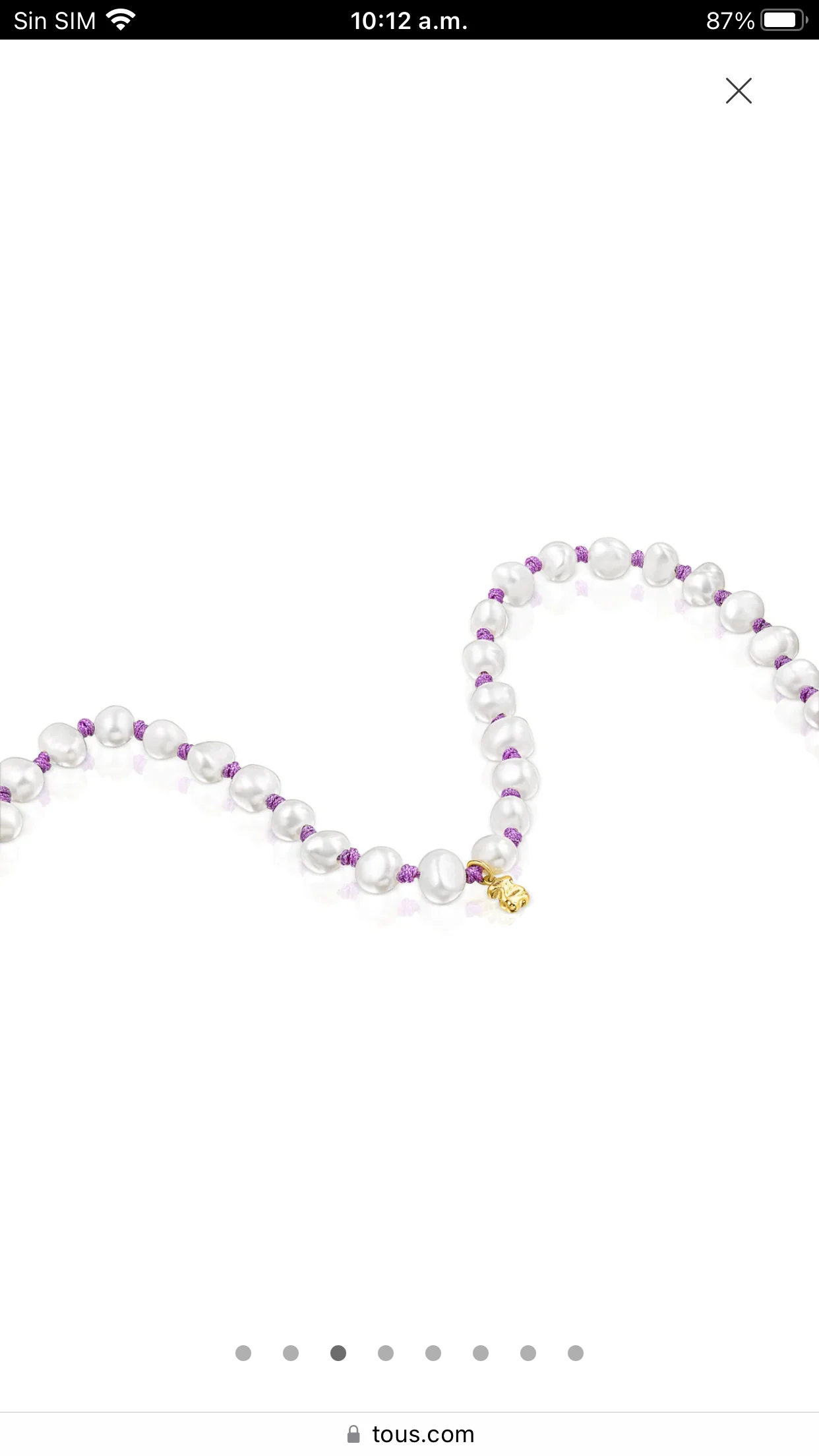 Collar de perlas con dije - Image 7