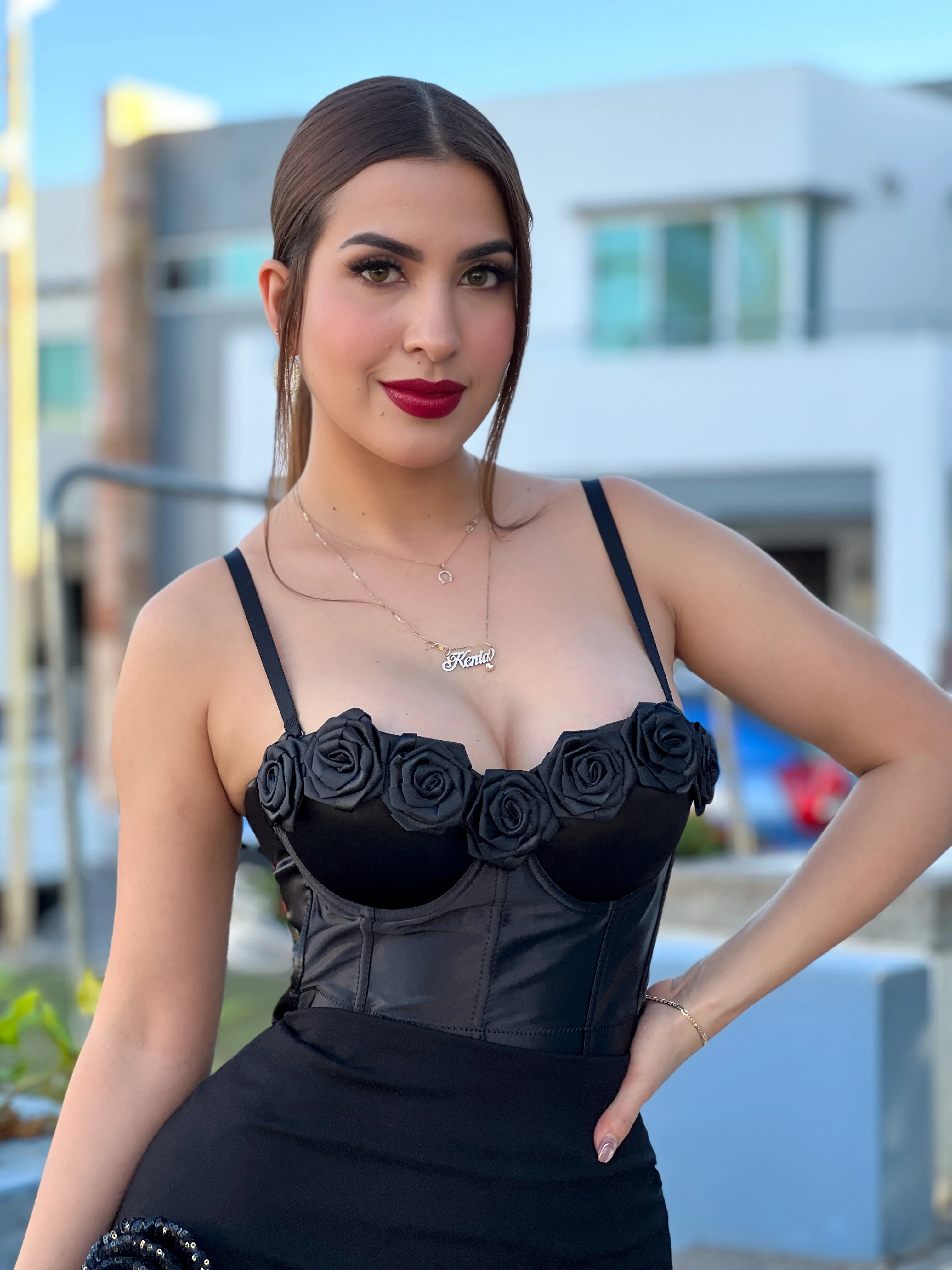 CORSET FLORES NEGRAS - Image 2