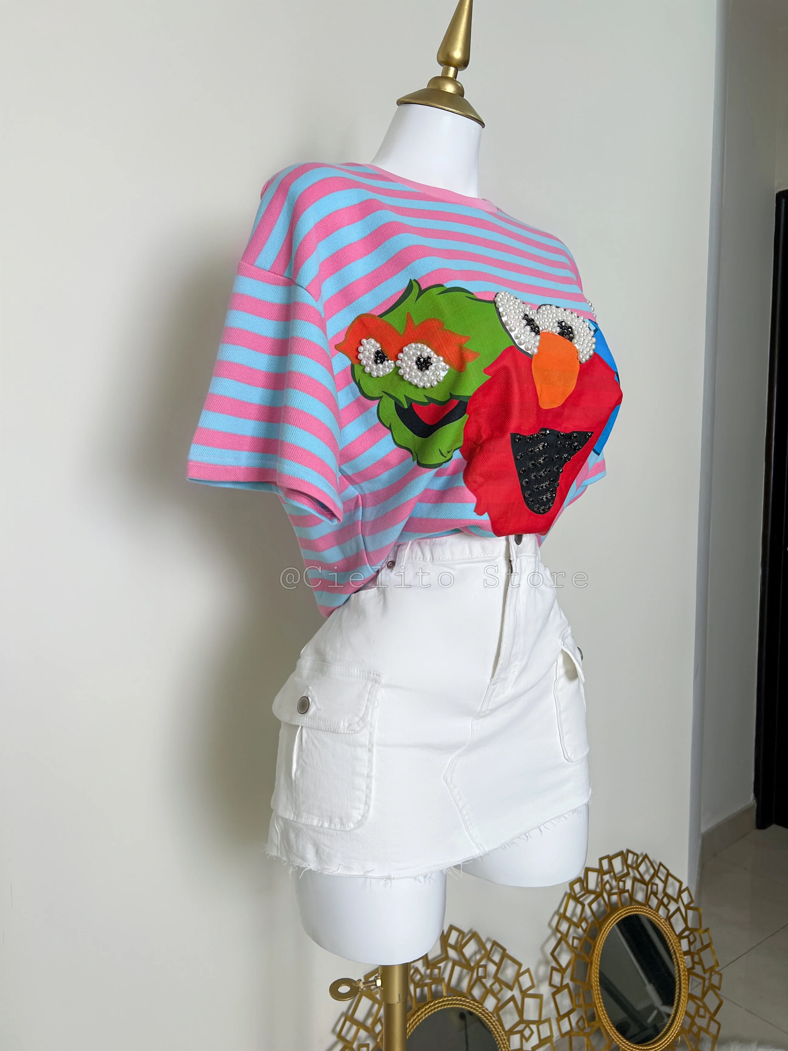 FALDA BLANCA CON BOLSAS - Image 2