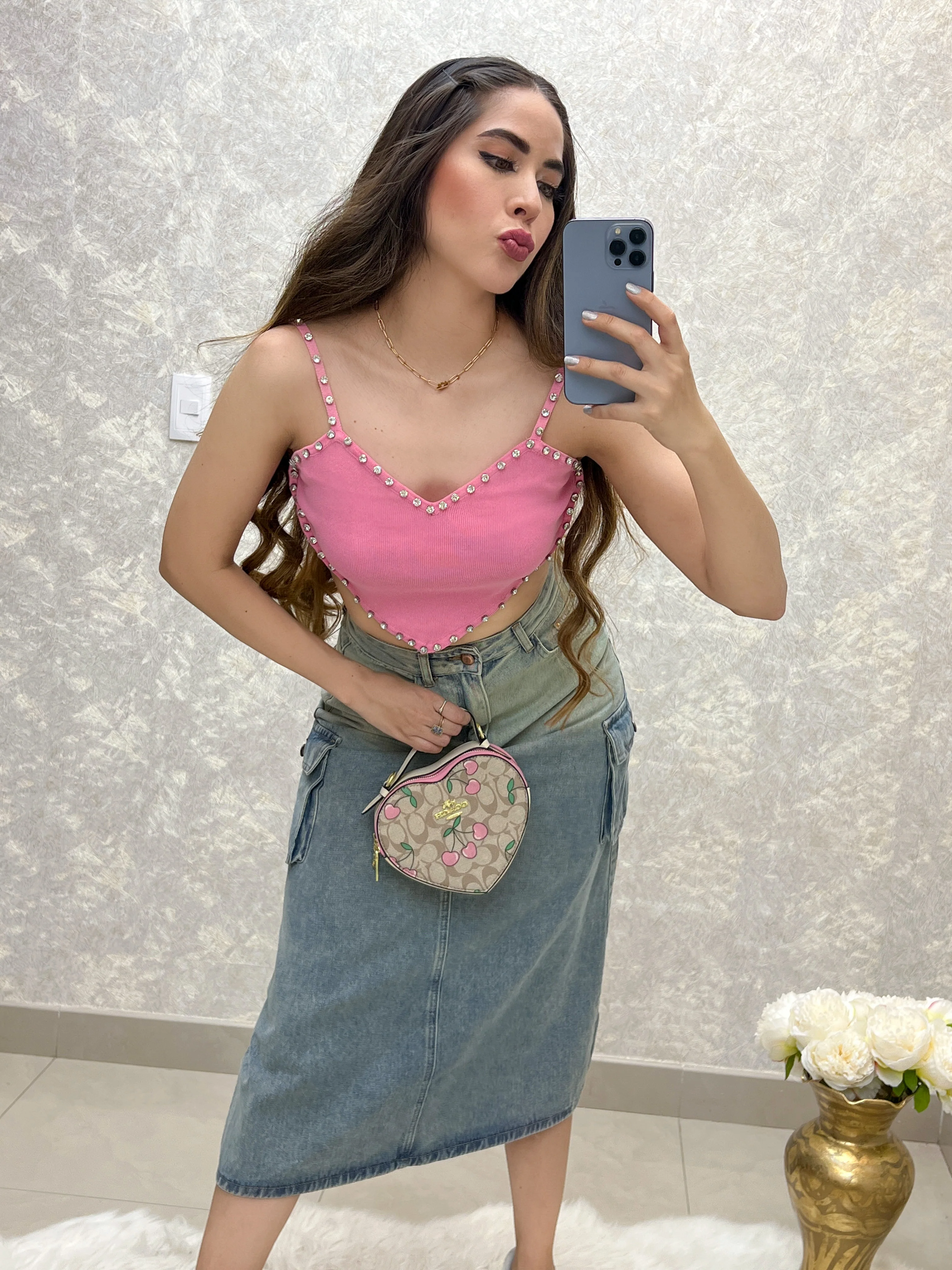 FALDA DENIM CARGO DEGRADADA - Image 5