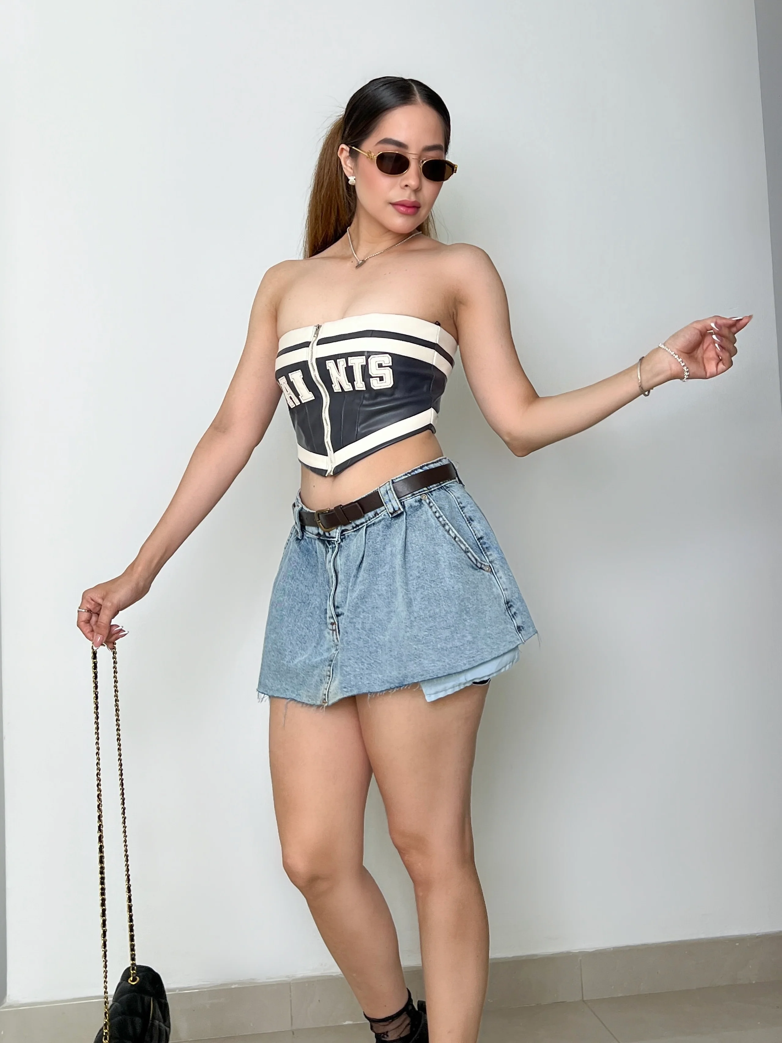 FALDA DENIM CON CINTURÓN - Image 4