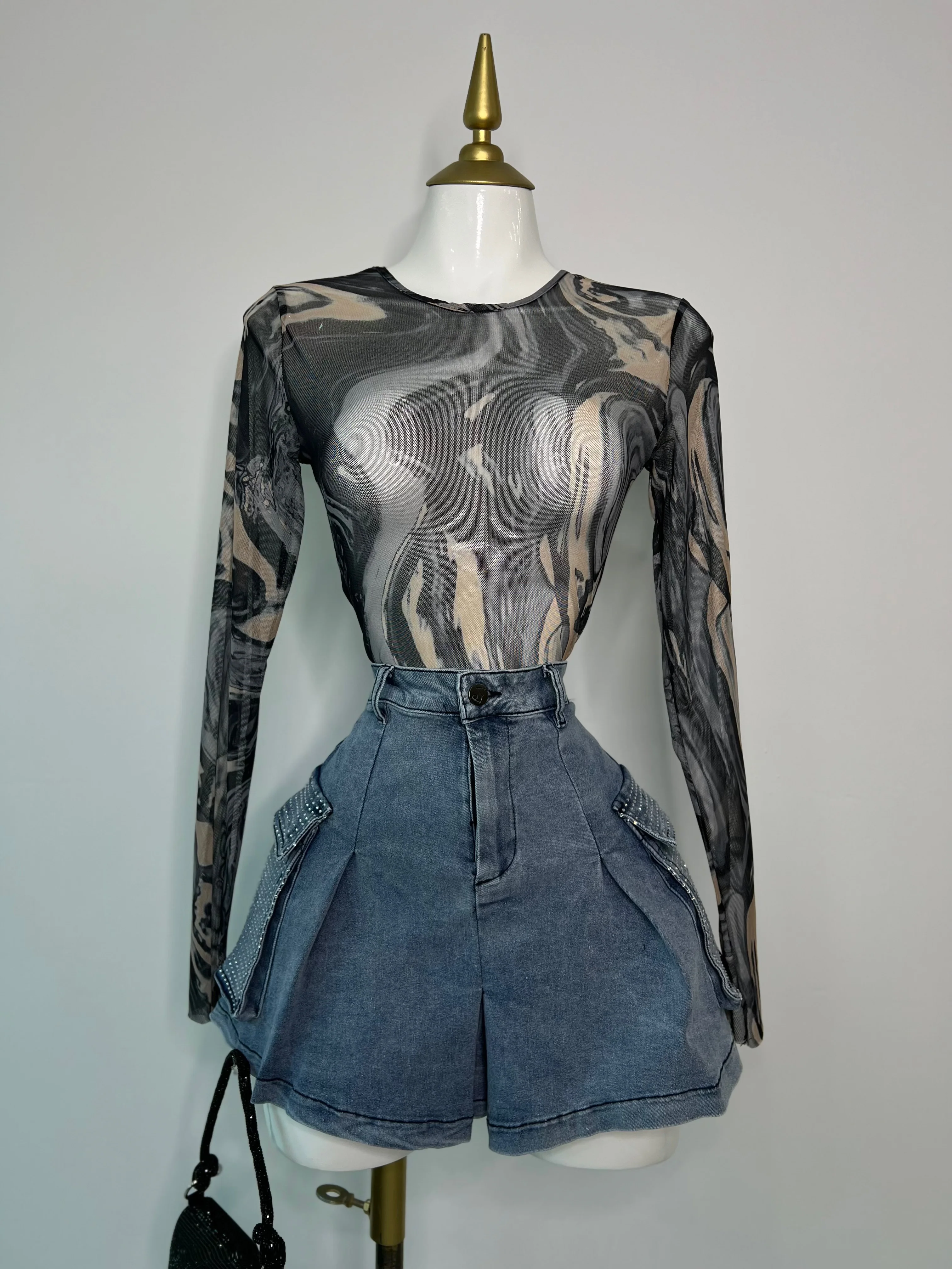 FALDA DENIM PEDRERÍA - Image 4