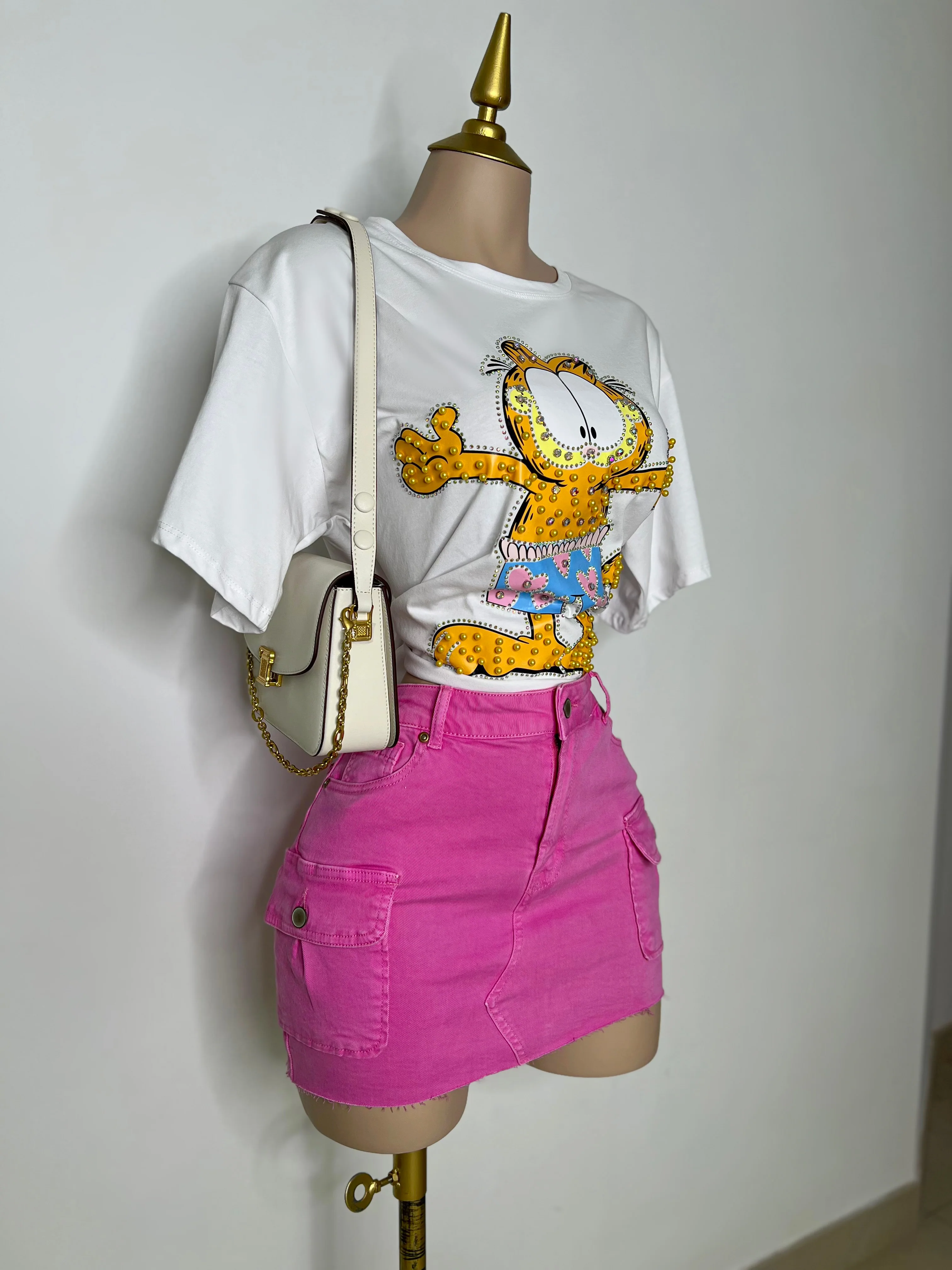 FALDA ROSA CON BOLSAS - Image 3