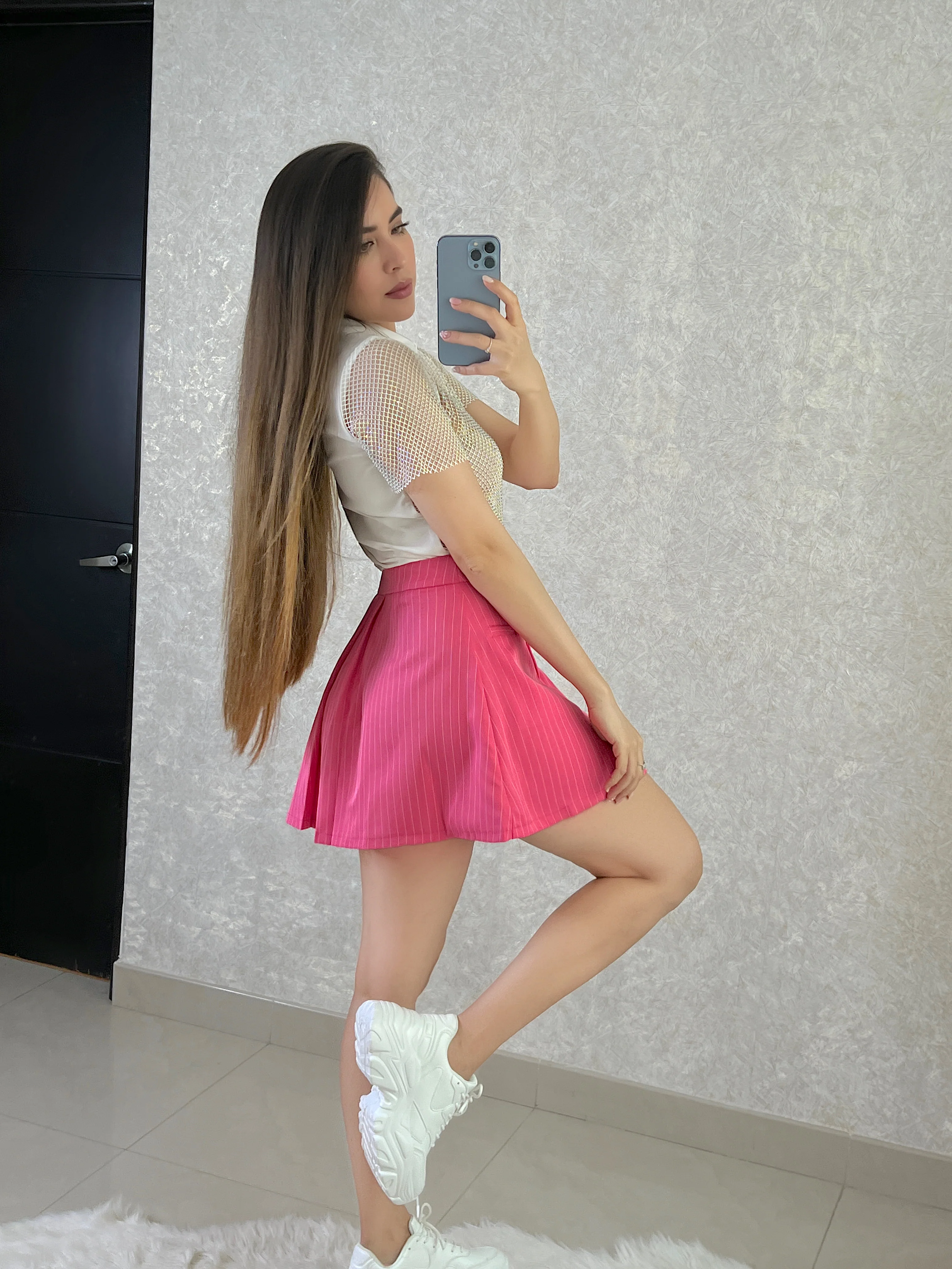 FALDA ROSA PLIZADA - Image 2