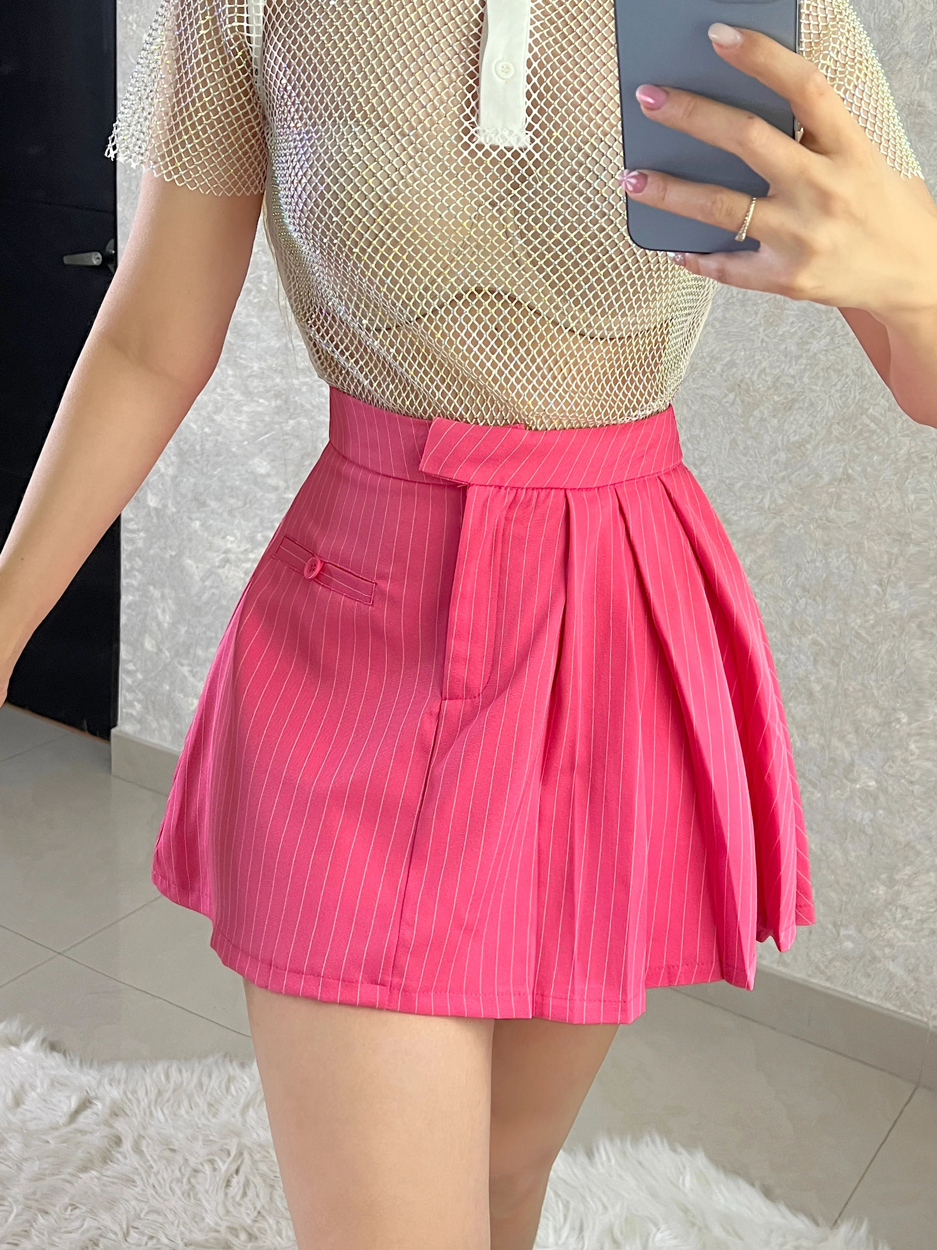FALDA ROSA PLIZADA - Image 3