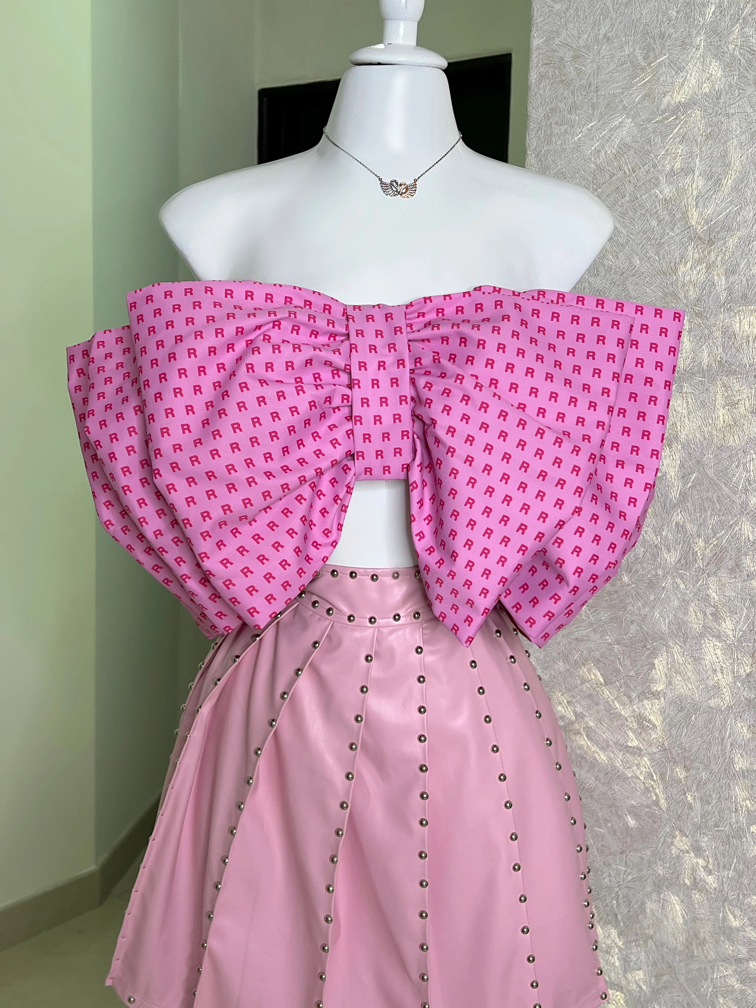 FALDA ROSA VINIPIEL PLISADA - Image 5
