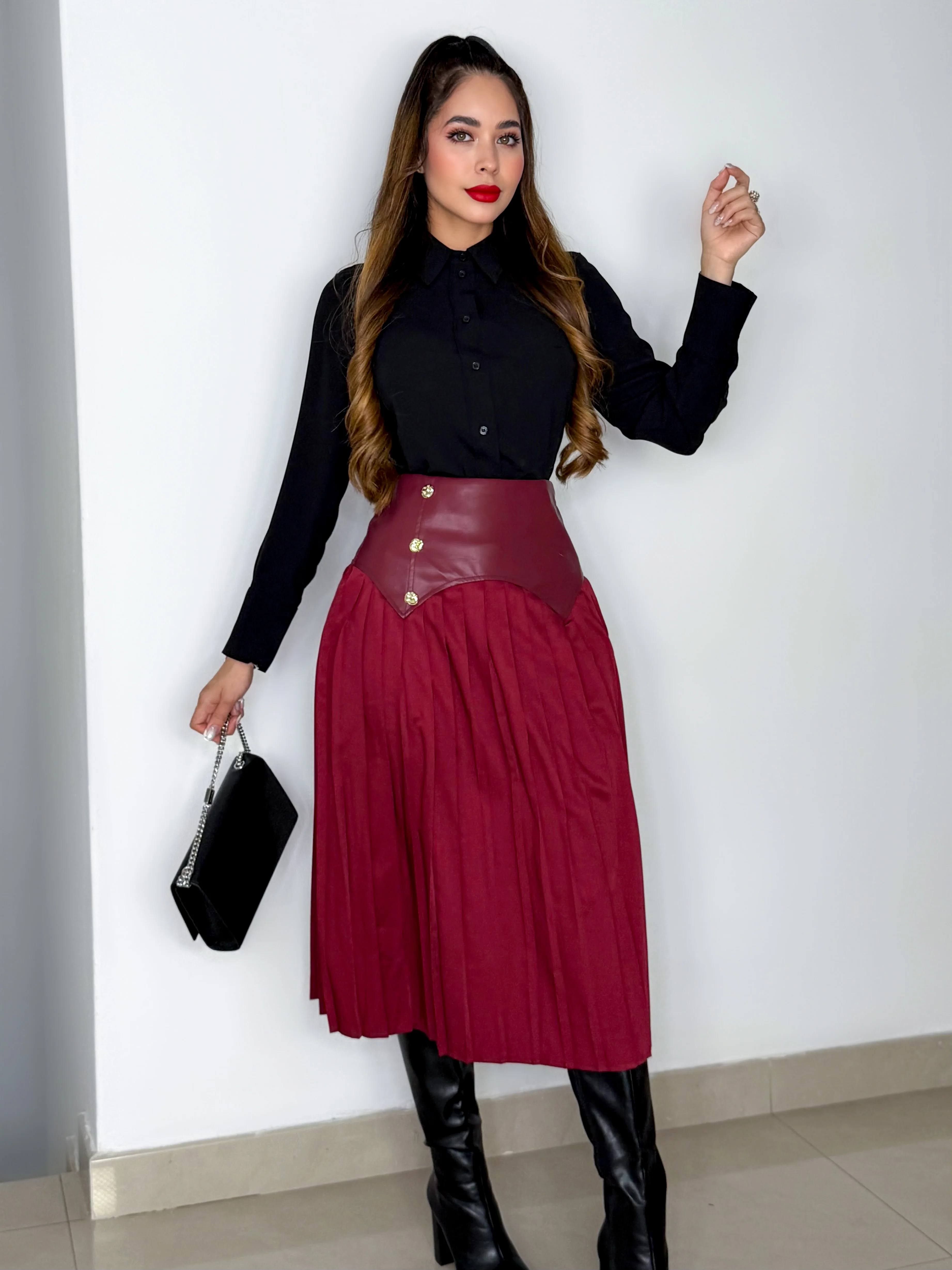 FALDA VALERIA ROJA
